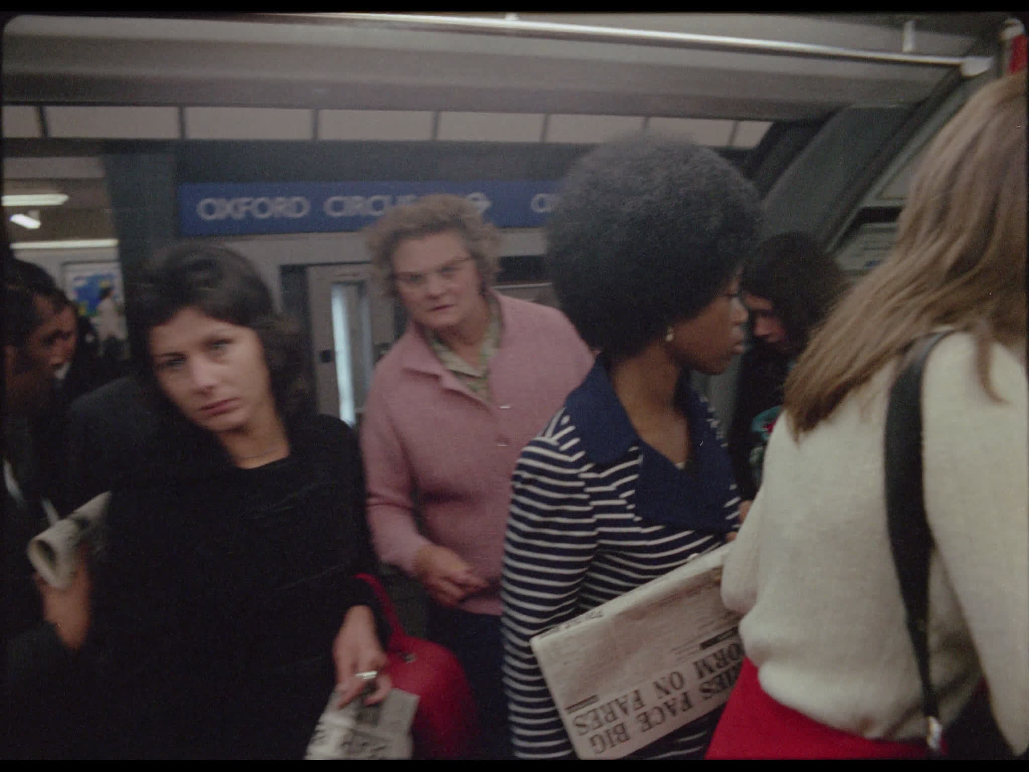 Passengers getting the tube