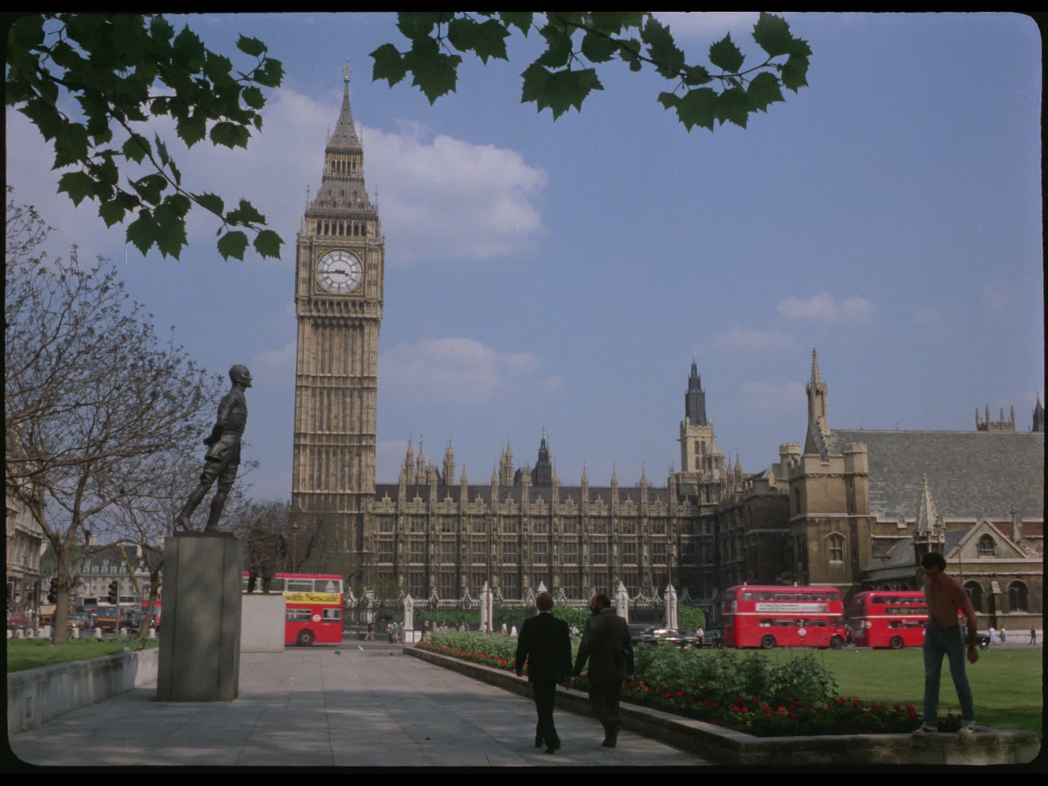 Parliament Square and Westminster with Big Ben