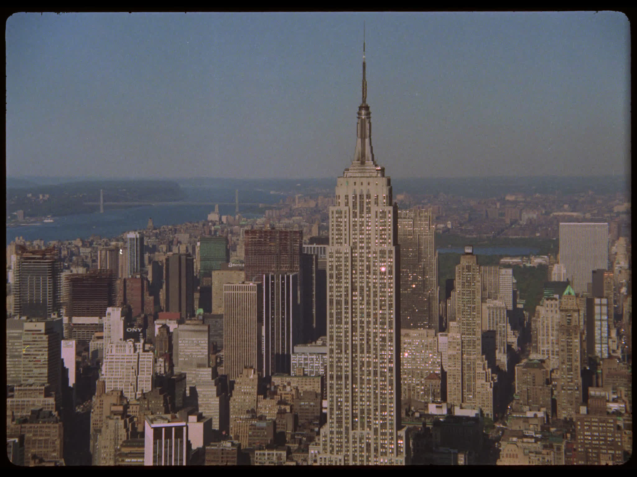 Aerial view of the Empire State Building