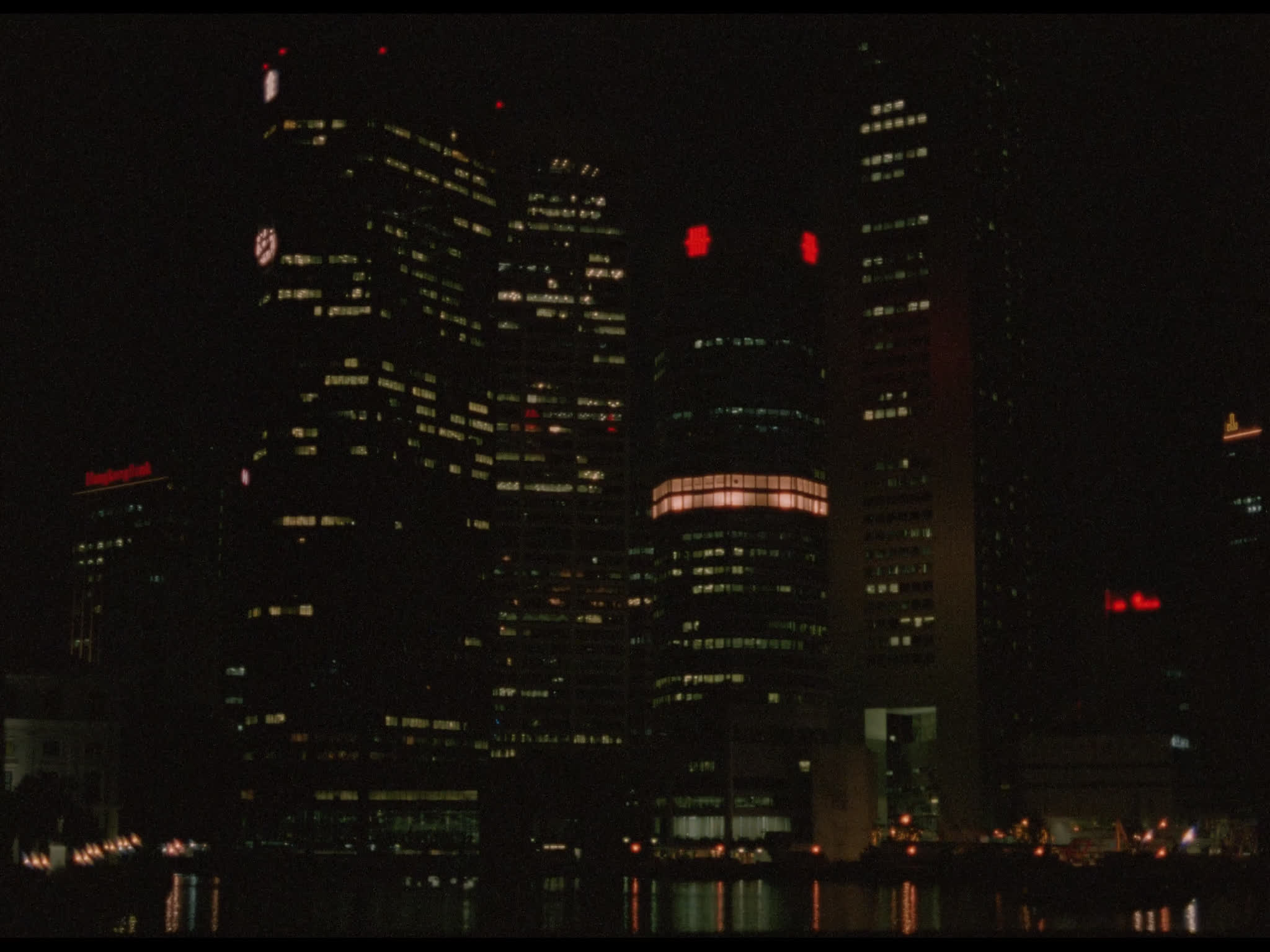 Singapore Skyscrapers at Night