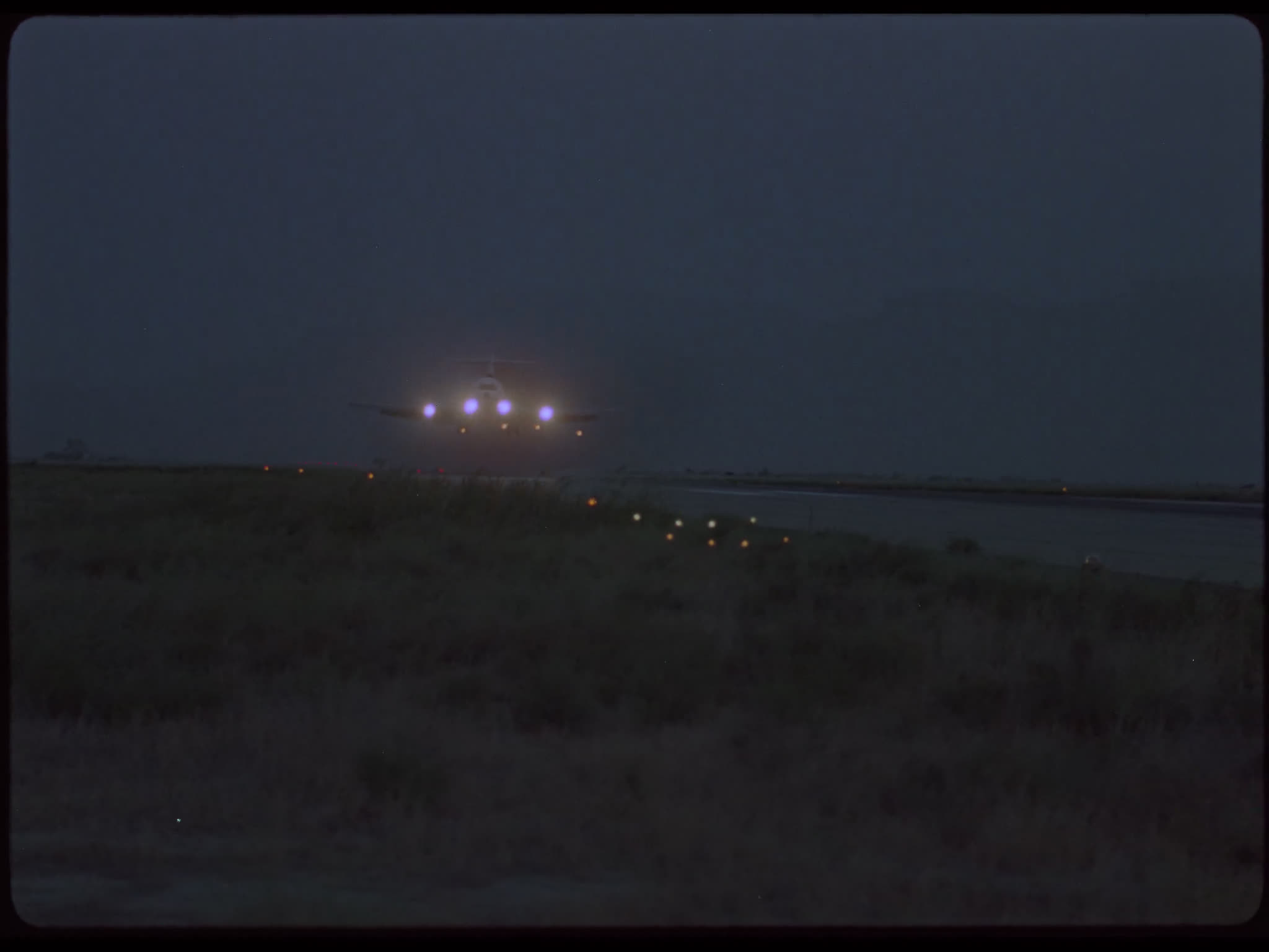 Ariana Boeing 727 Landing Dusk