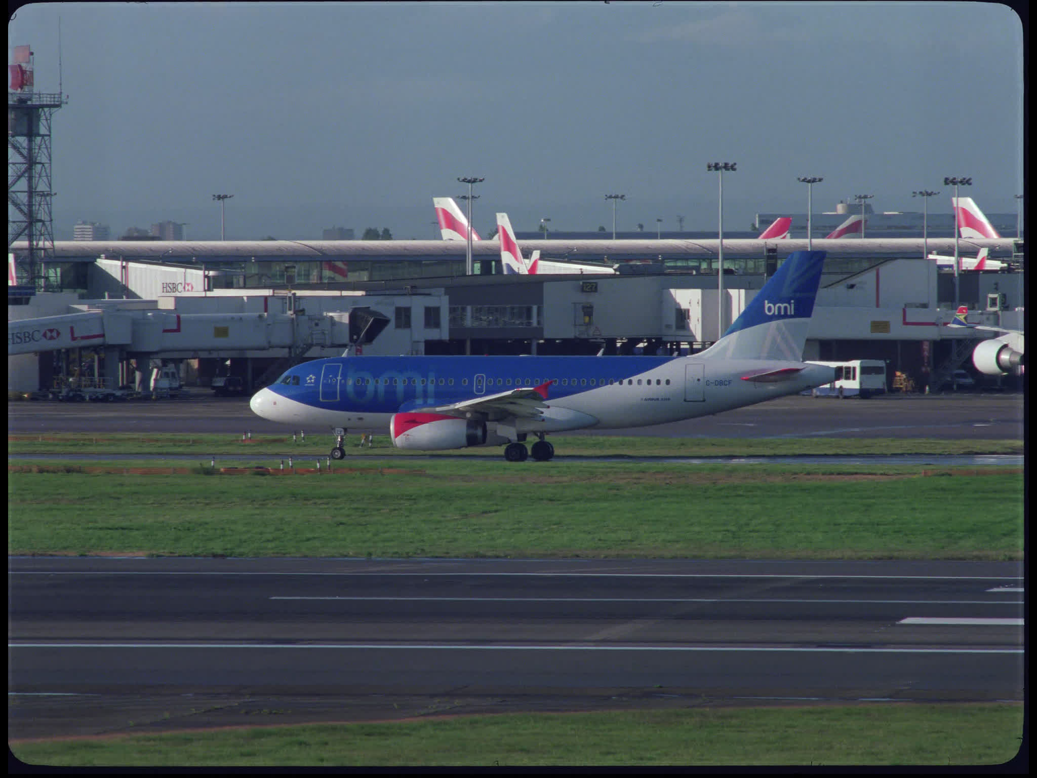 British Midland Airways A320 Taxiing