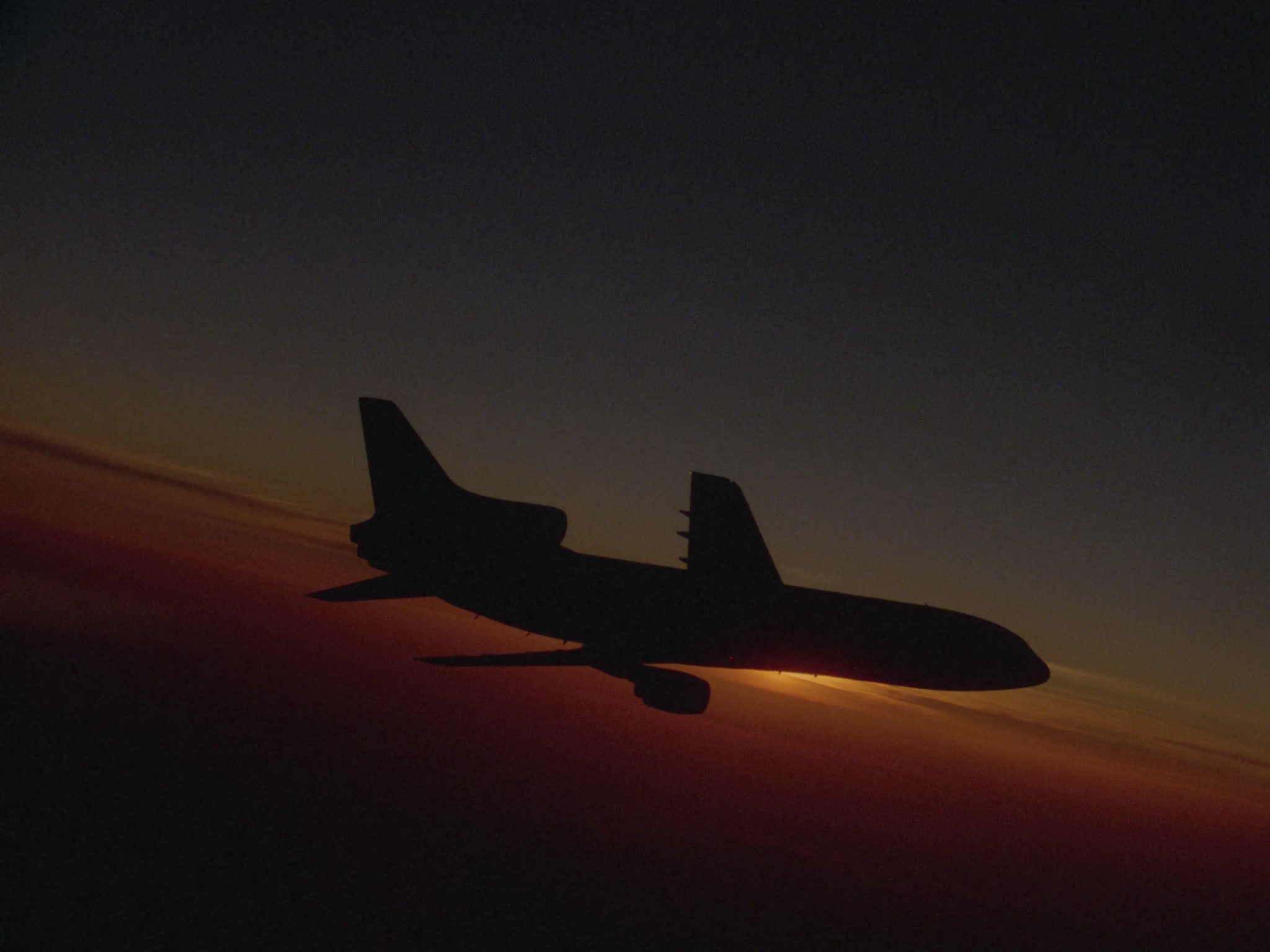 Tristar Plane in Flight