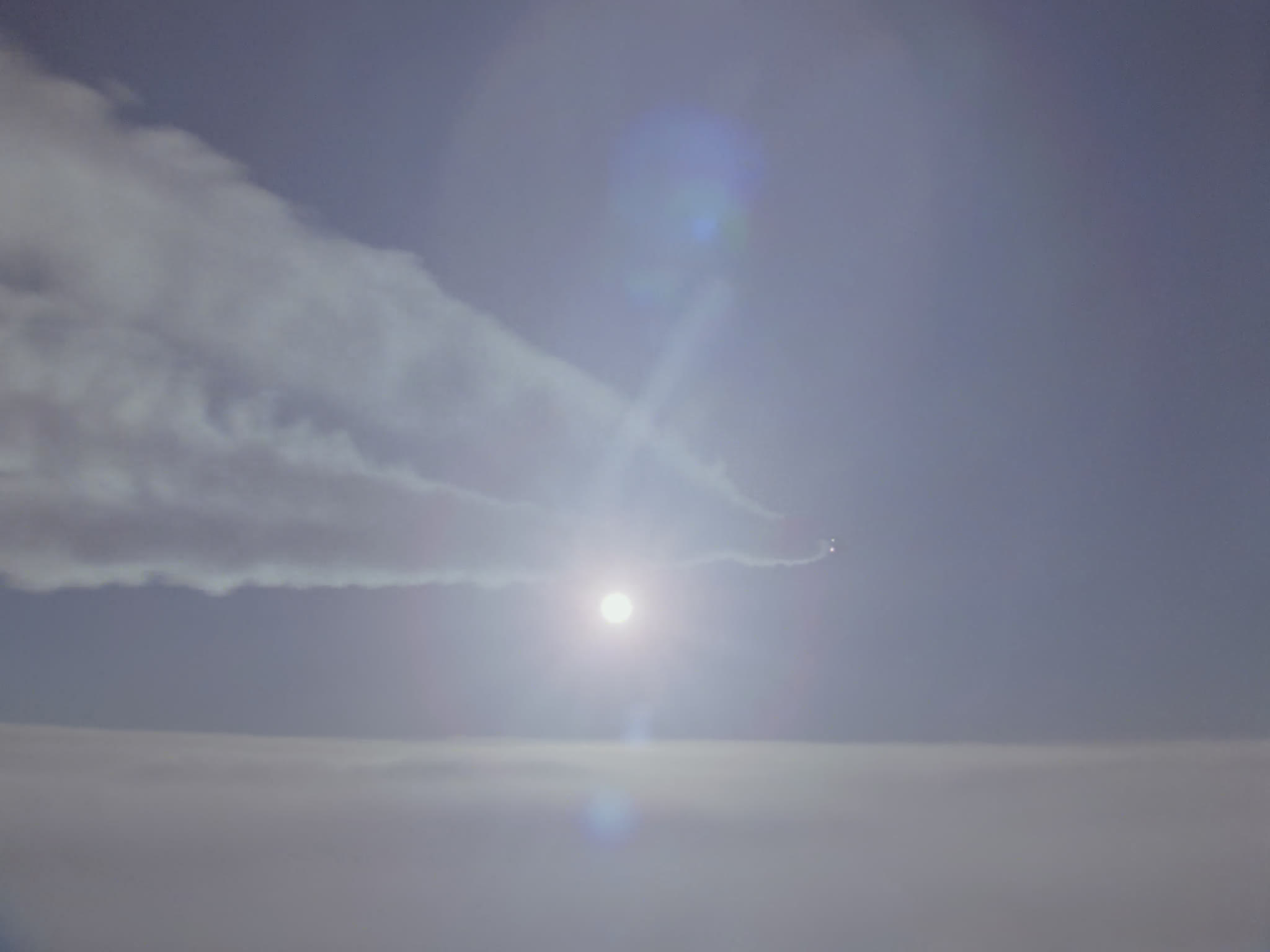 Tristar Plane in Flight