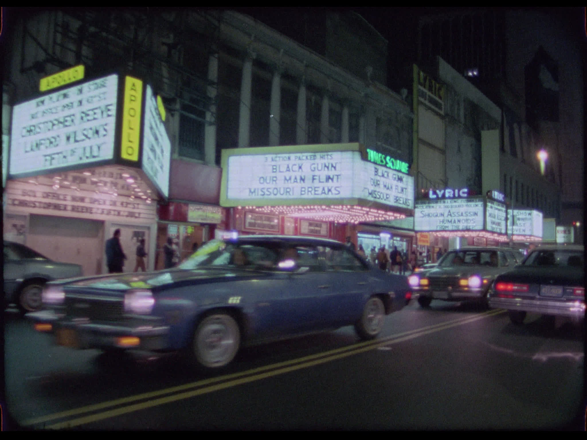 Driving Past New York City Theatres