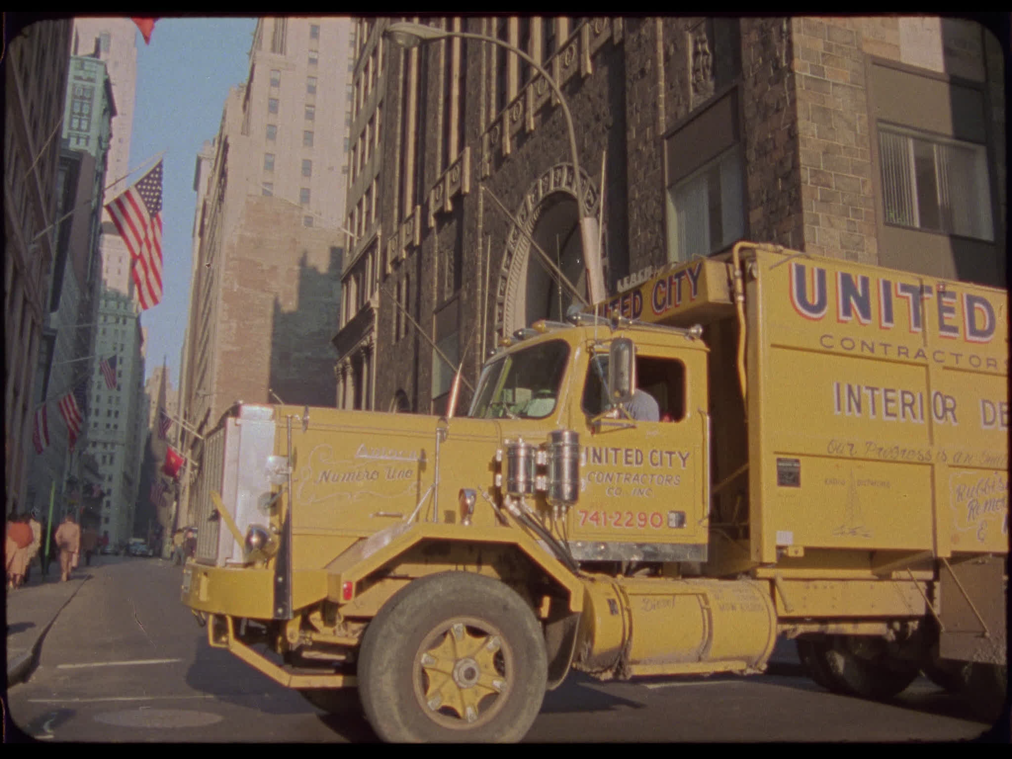 Yellow Garbage Truck