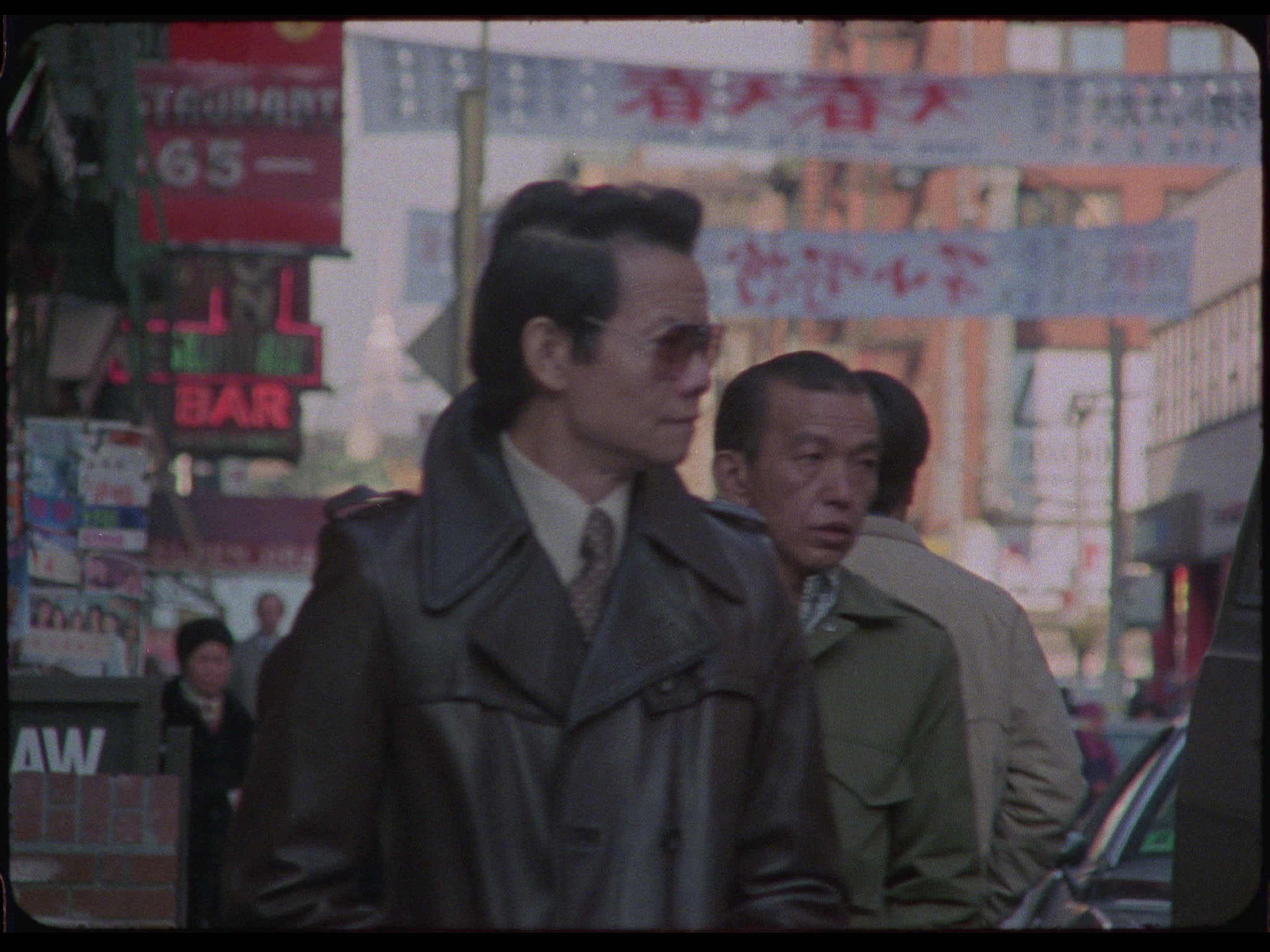 Pedestrians in Chinatown