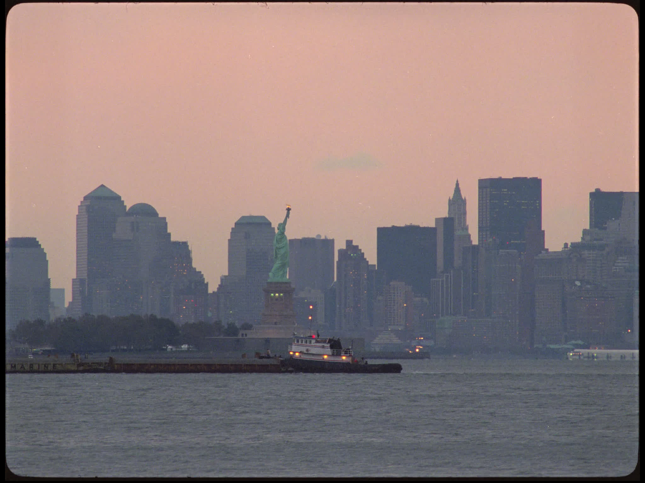 Statue of Liberty and Manhattan