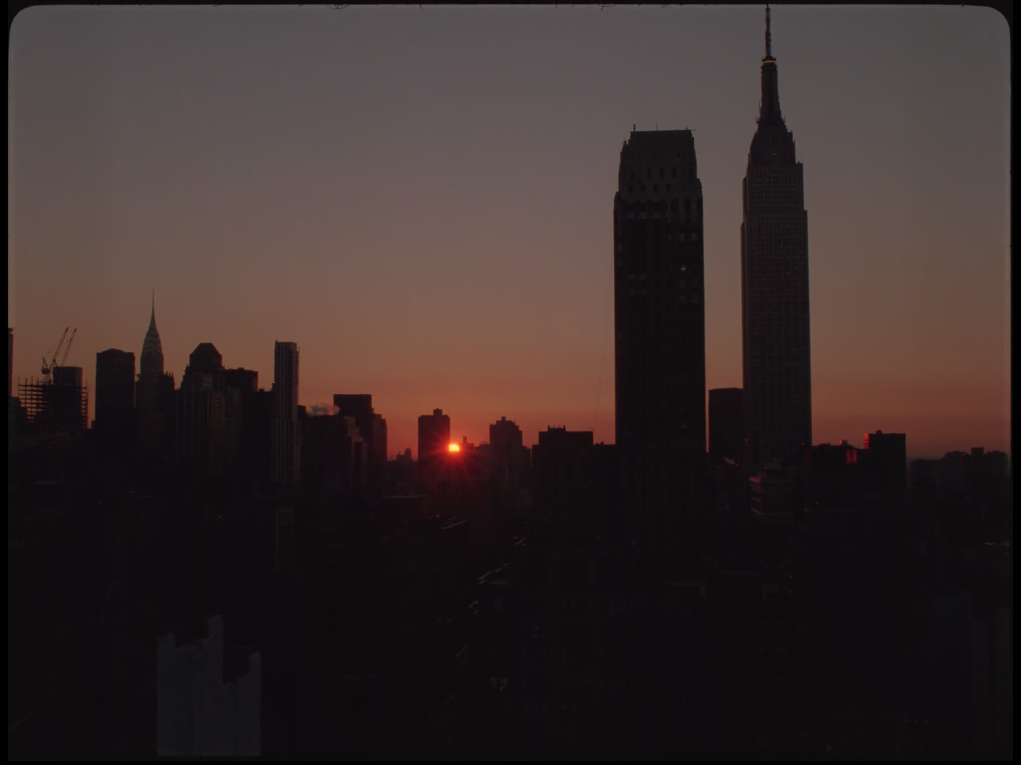 New York City Skyline Sunset
