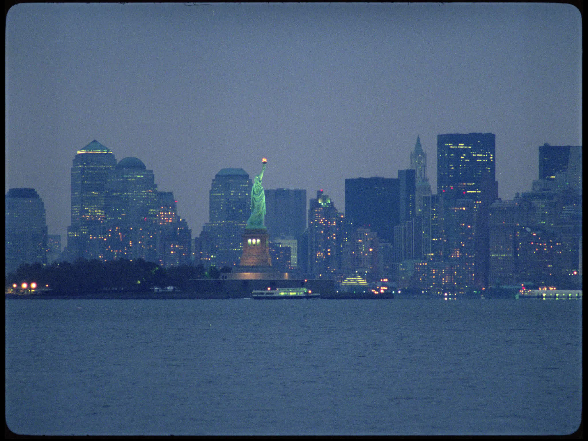 Statue of Liberty and Manhattan