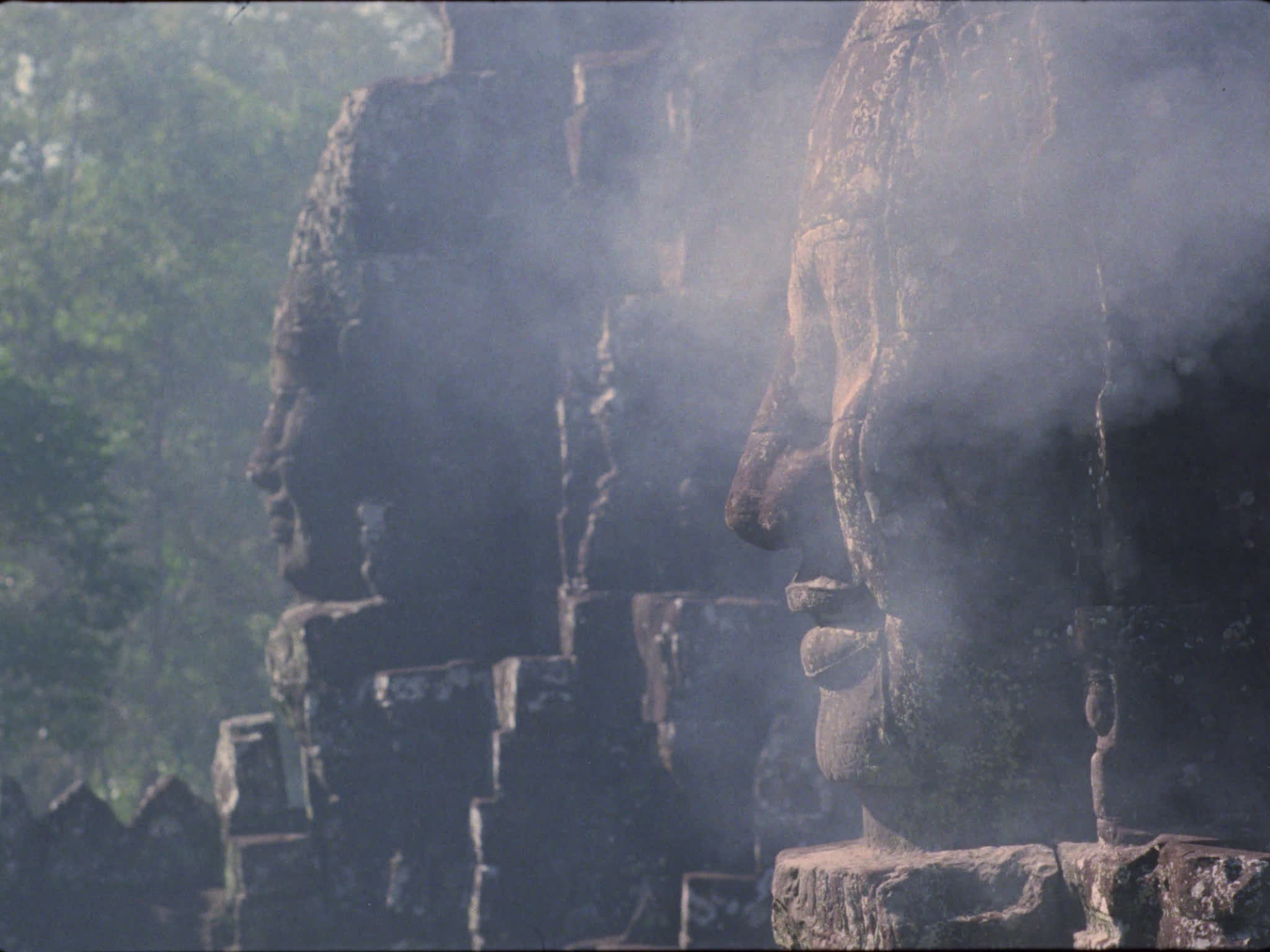 Khmer Heads at Bayon Temple