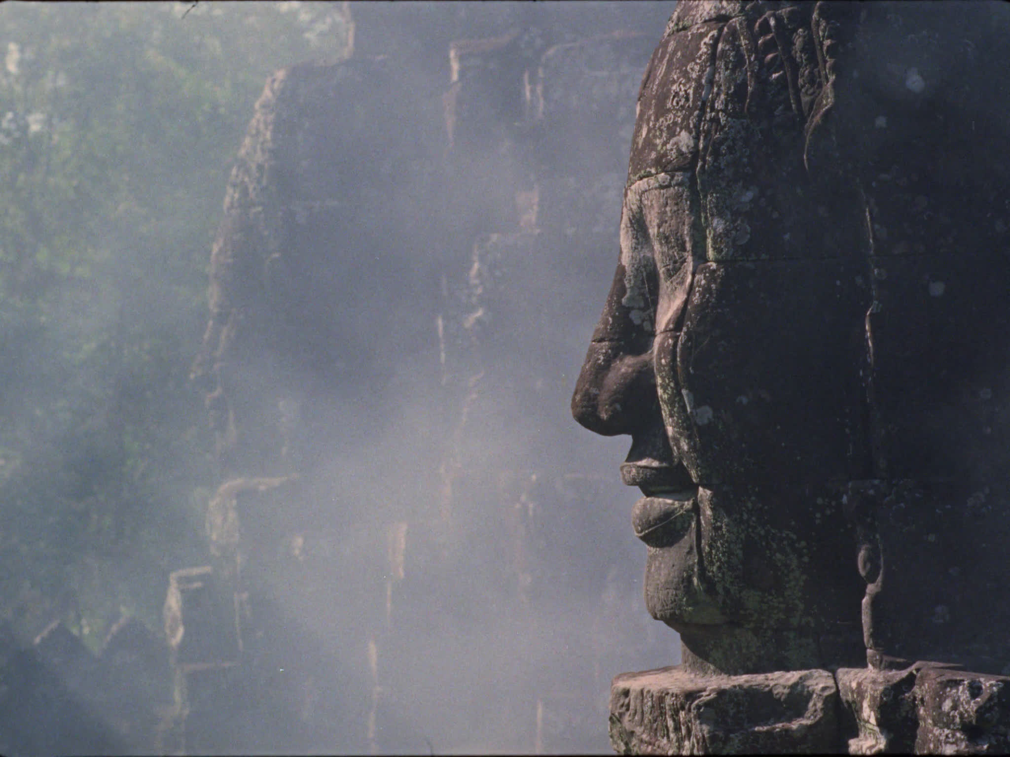 Khmer Heads at Bayon Temple