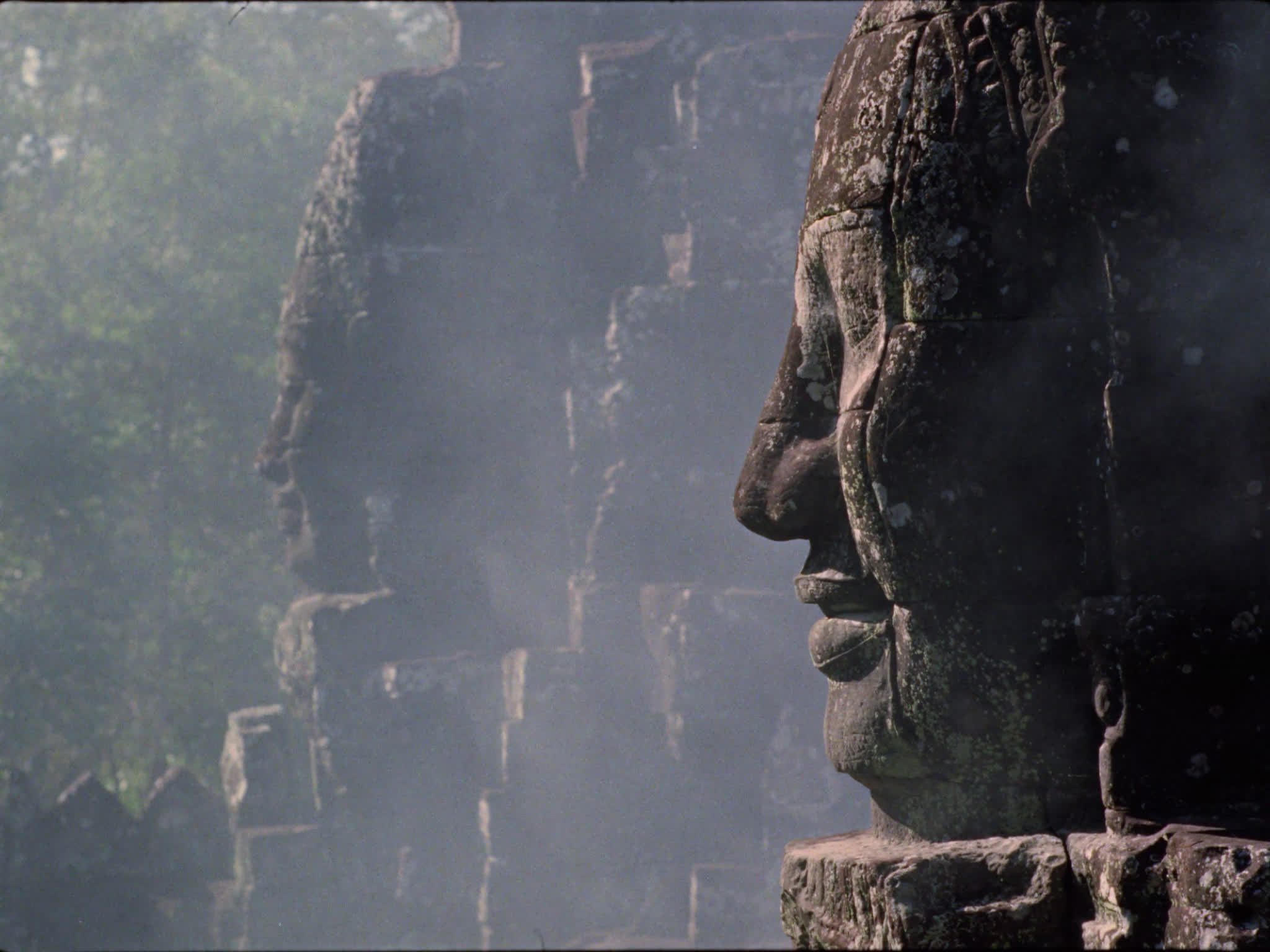 Khmer Heads at Bayon Temple