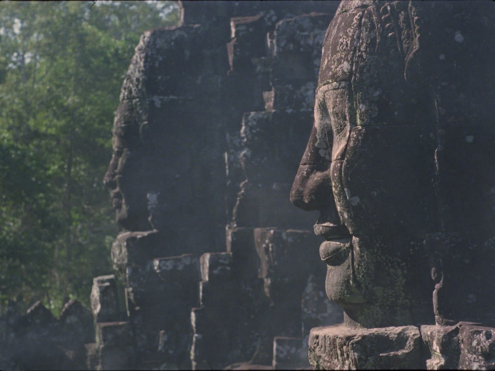 Khmer Heads at Bayon Temple