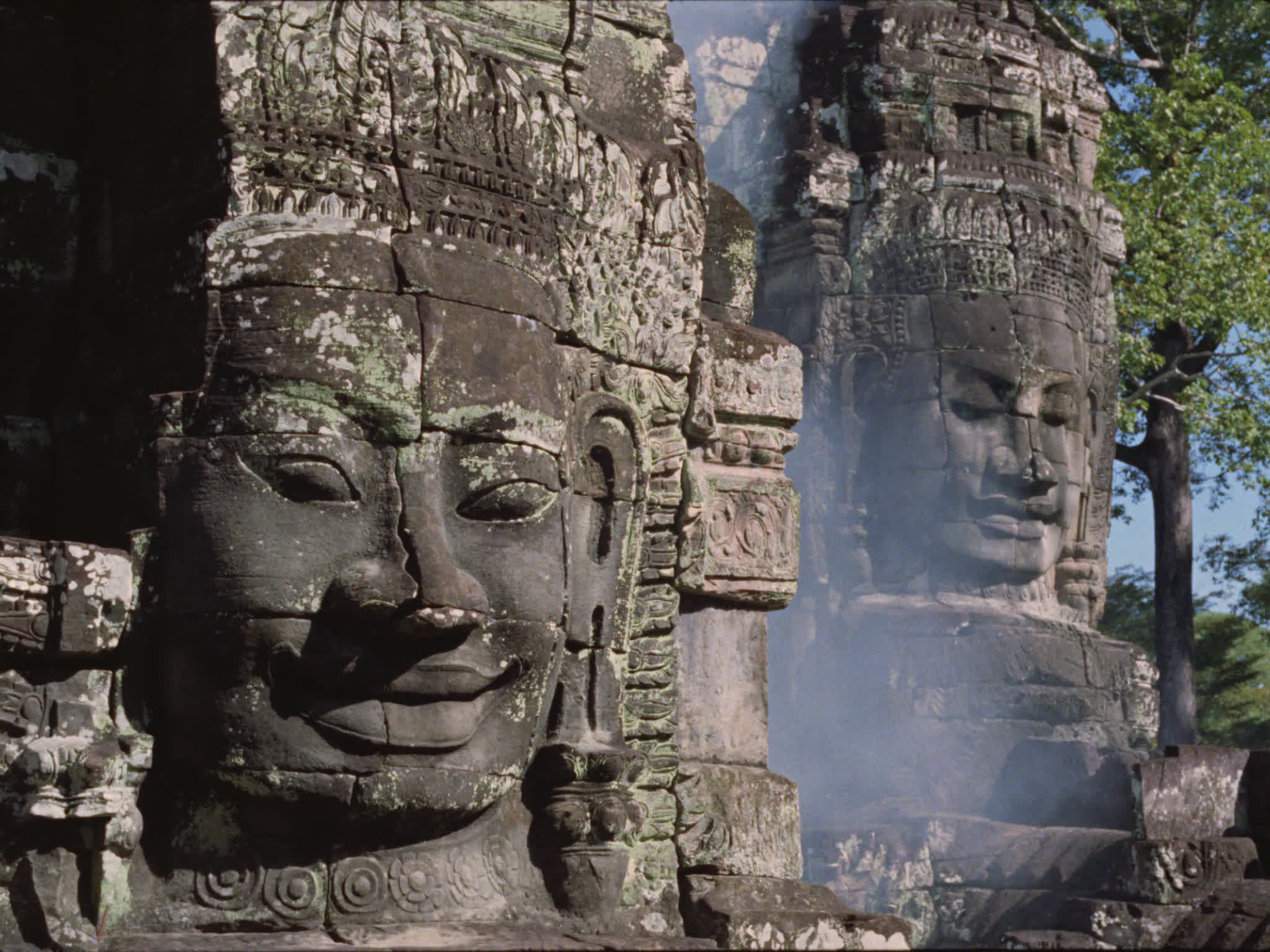 Khmer Heads at Bayon Temple