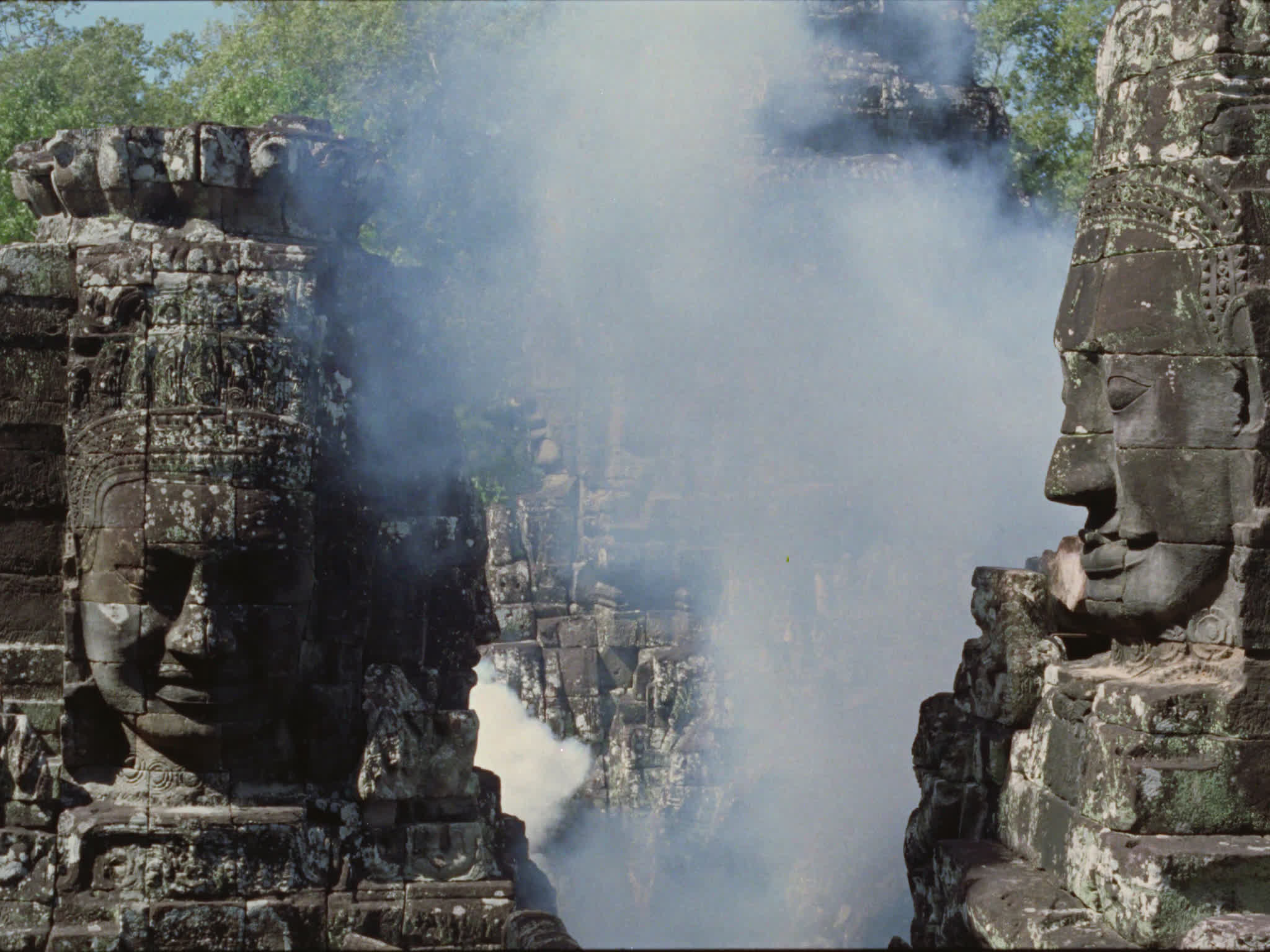 Khmer Heads at Bayon Temple