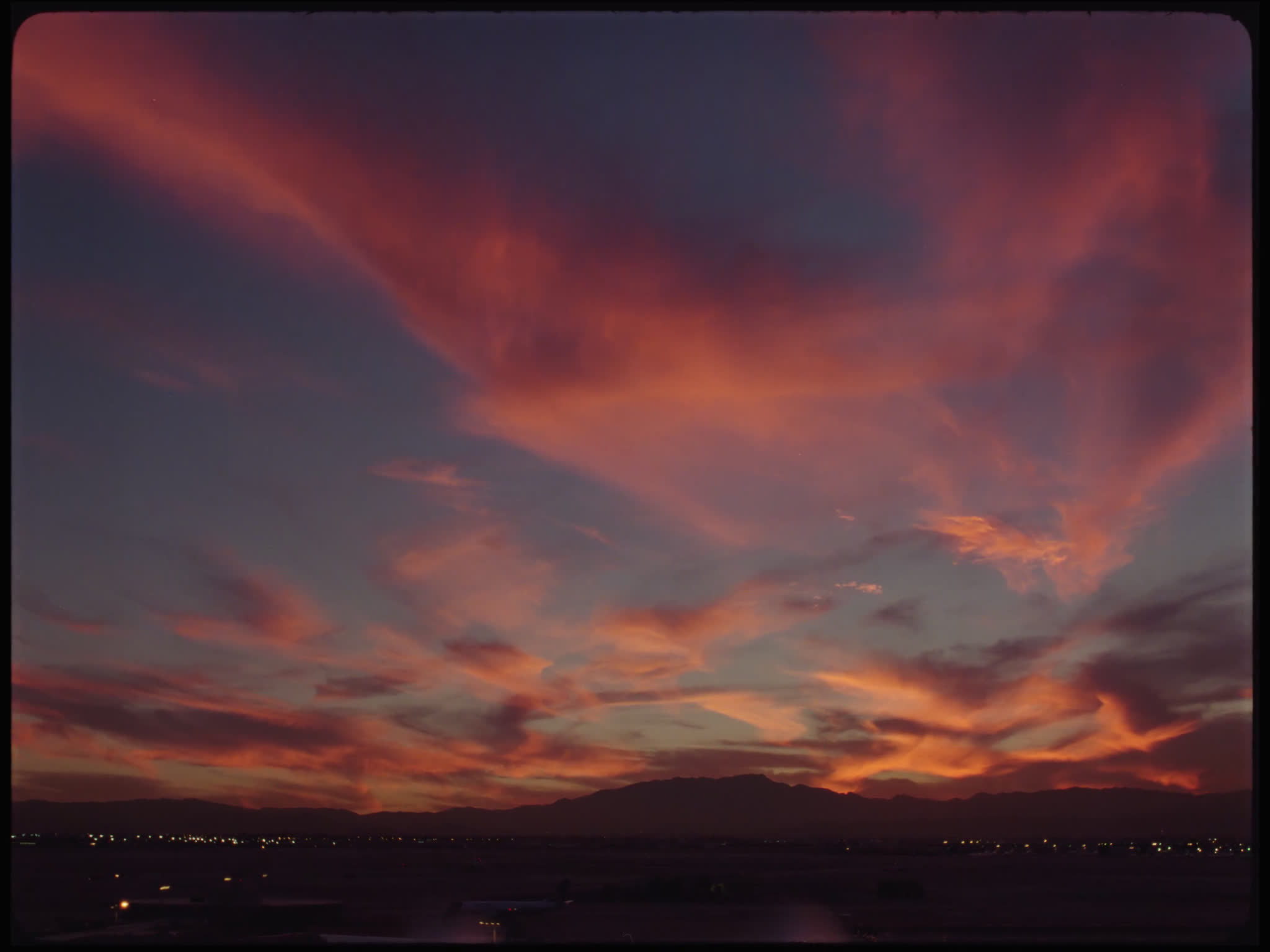 Magic Hour Sky Above Hills