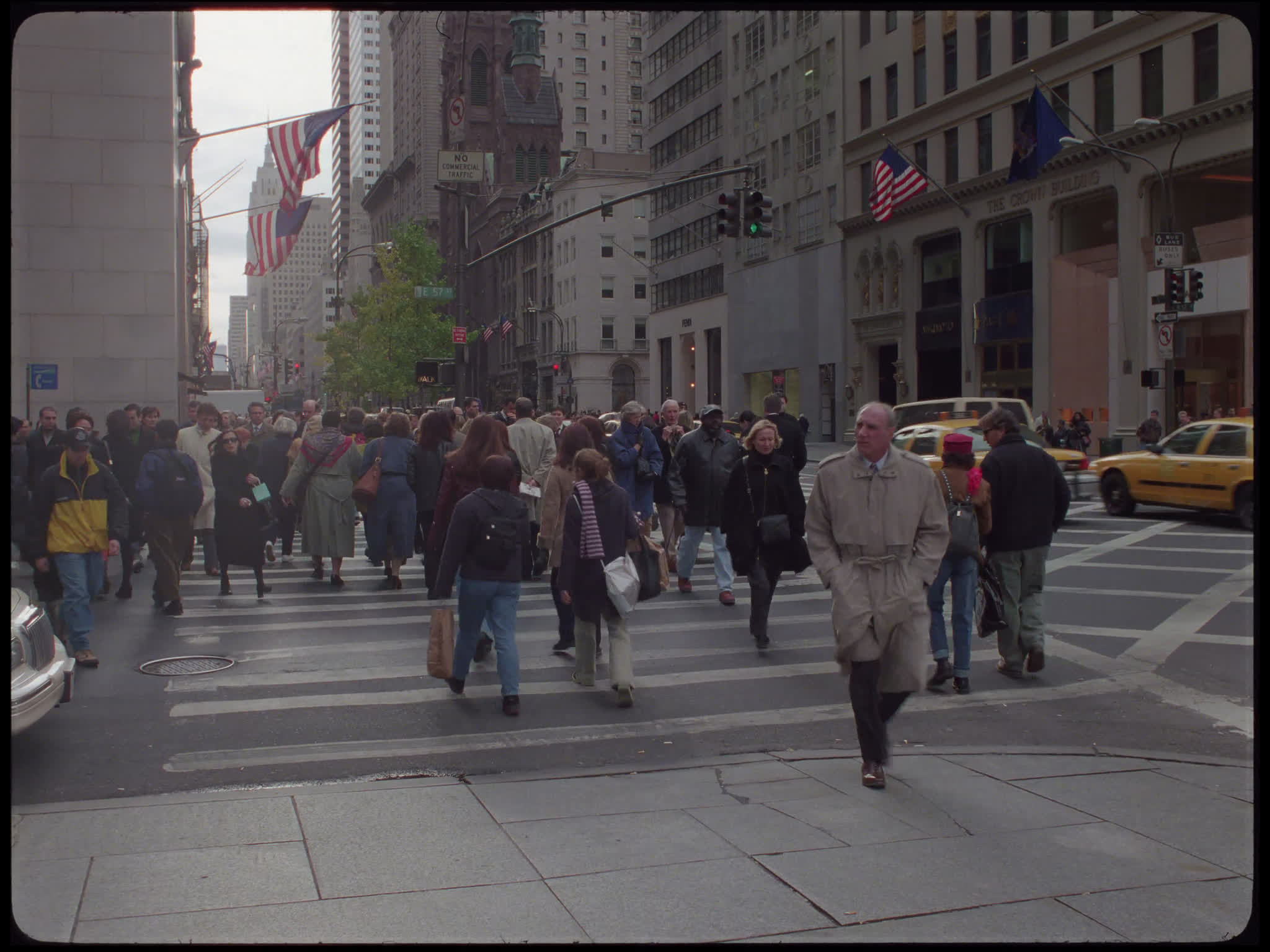 New York Pedestrians Crossing