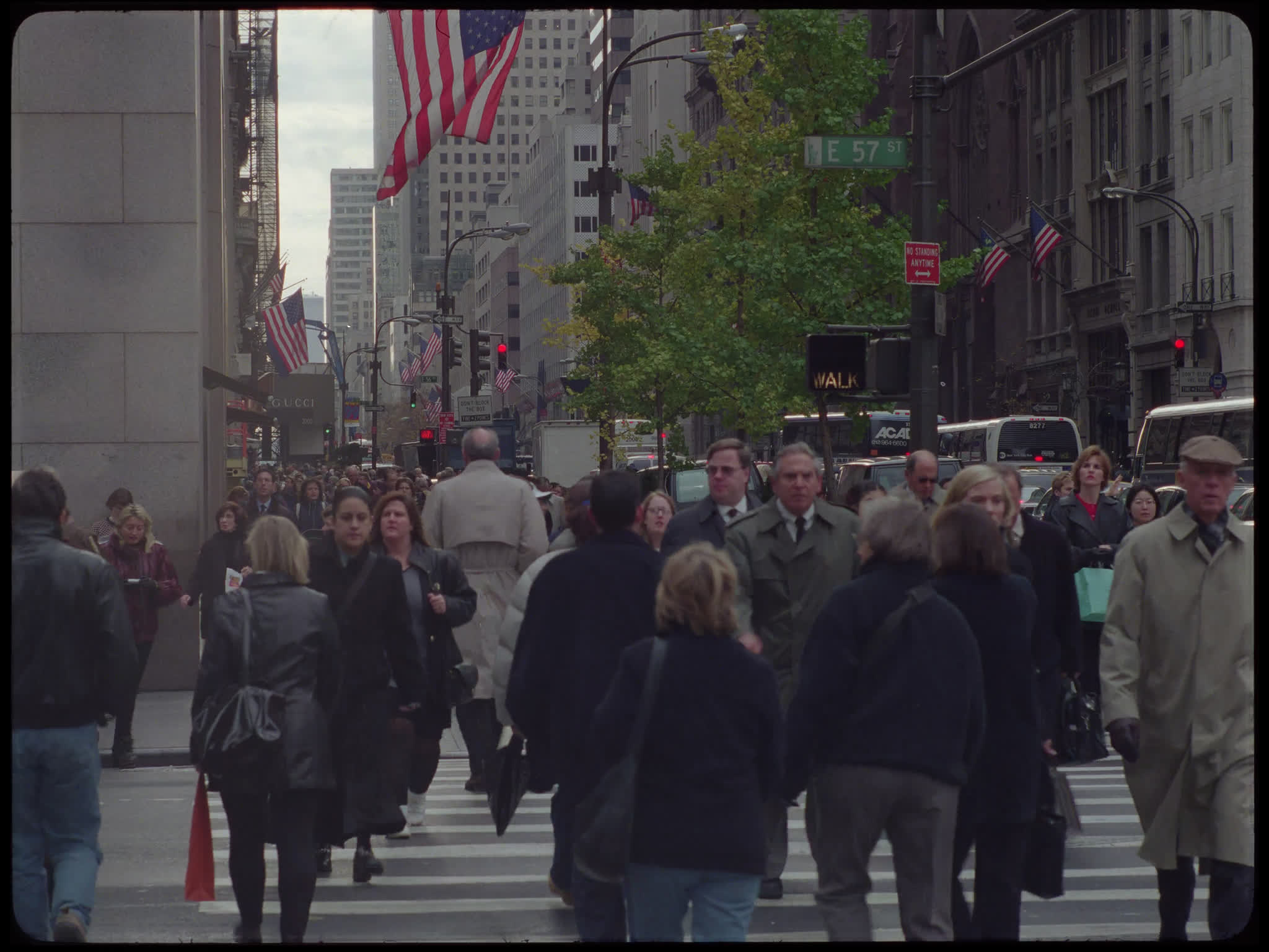 New York Pedestrians Crossing