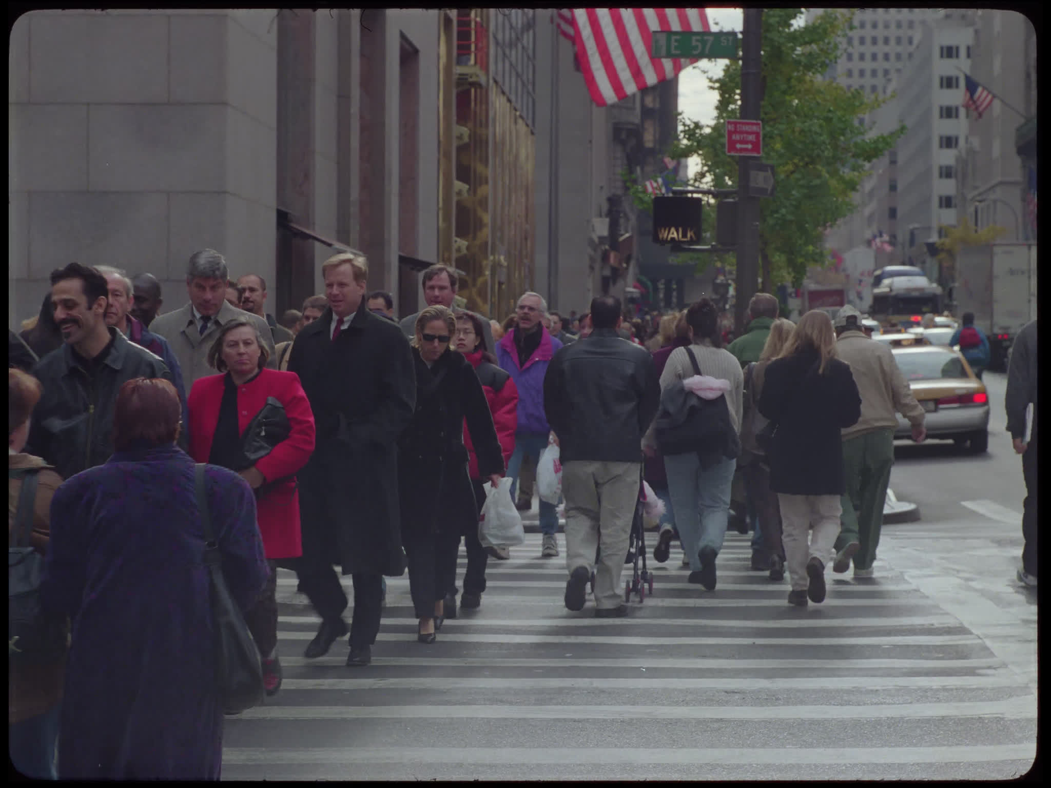 New York Pedestrians Crossing