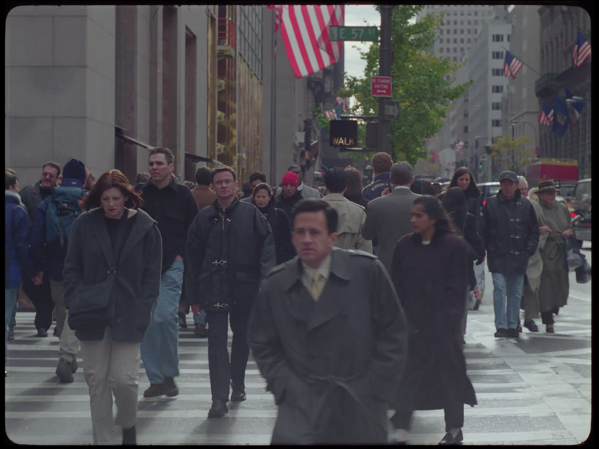 New York Pedestrians Crossing
