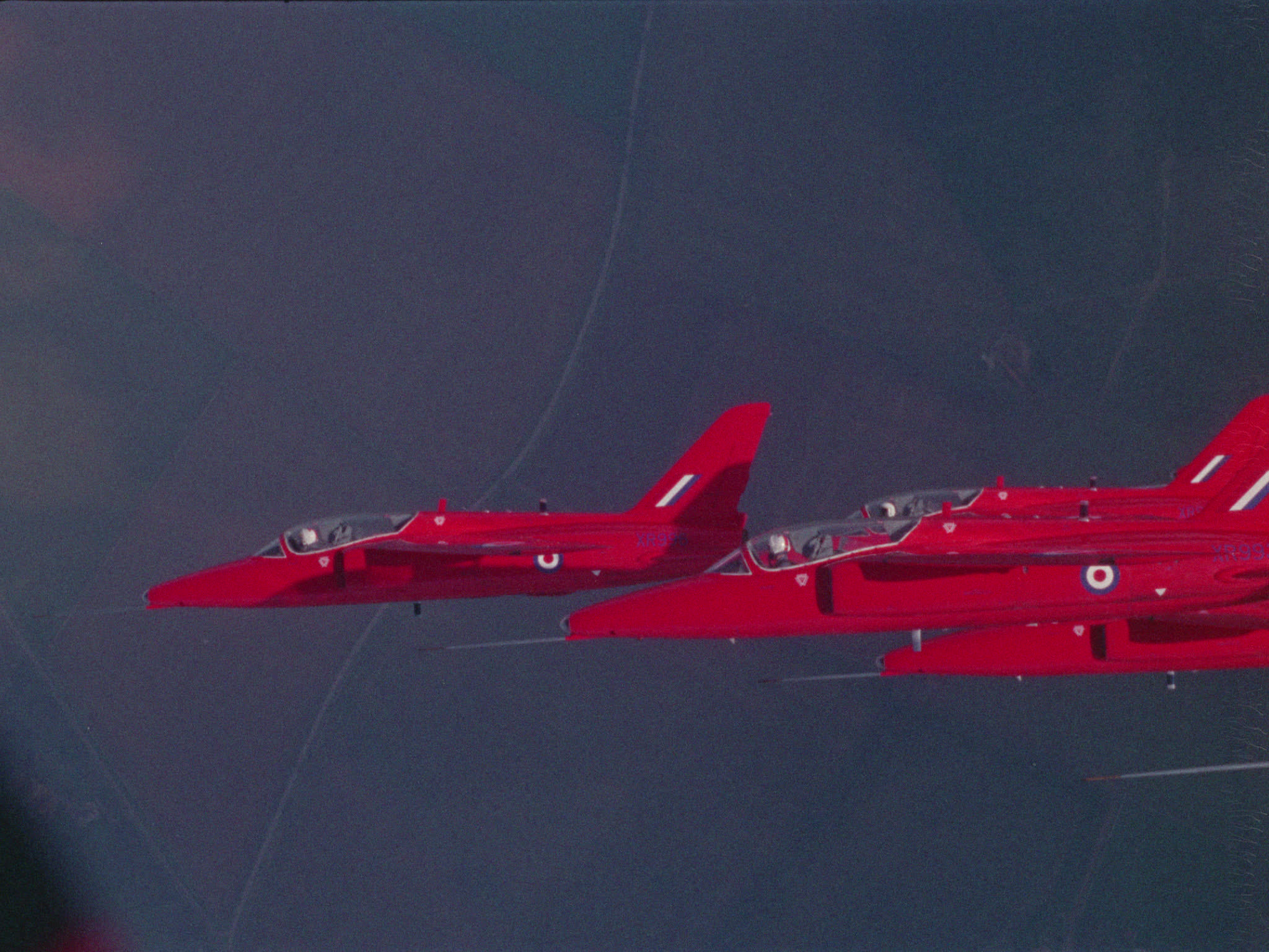 Air-to-Air Red Arrows Fly in Formation