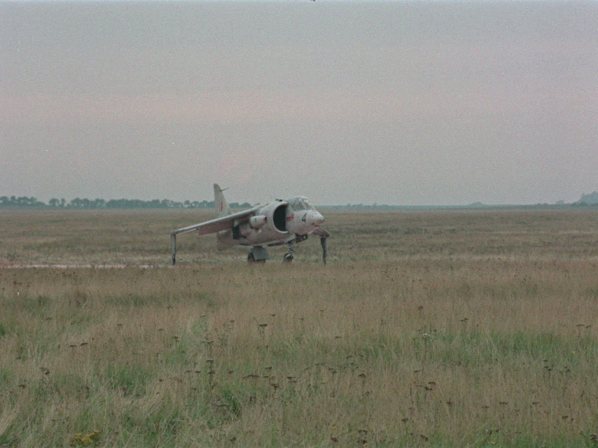 Harrier Plane Taking off Vertically