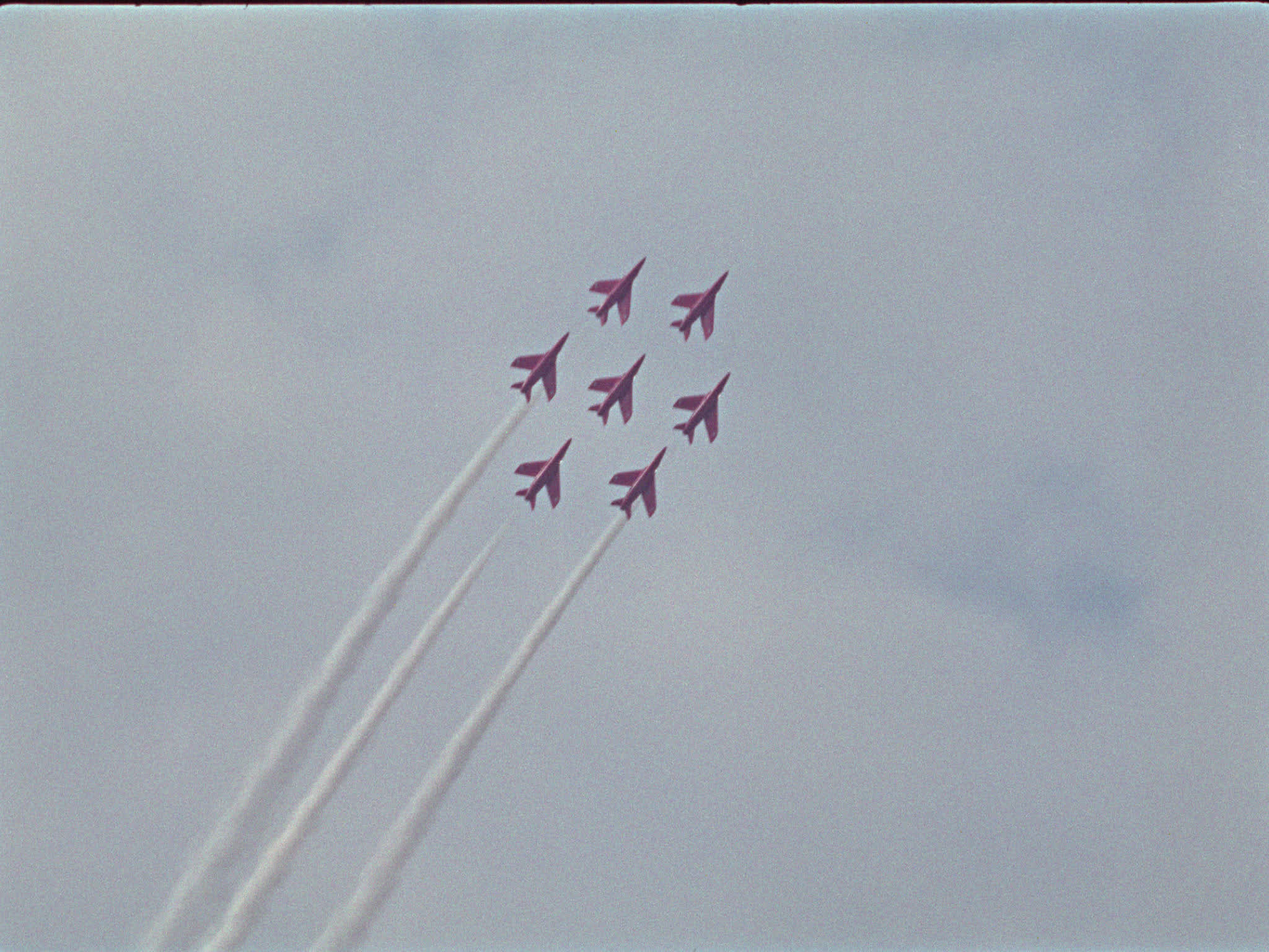Red Arrows Fly in Formation