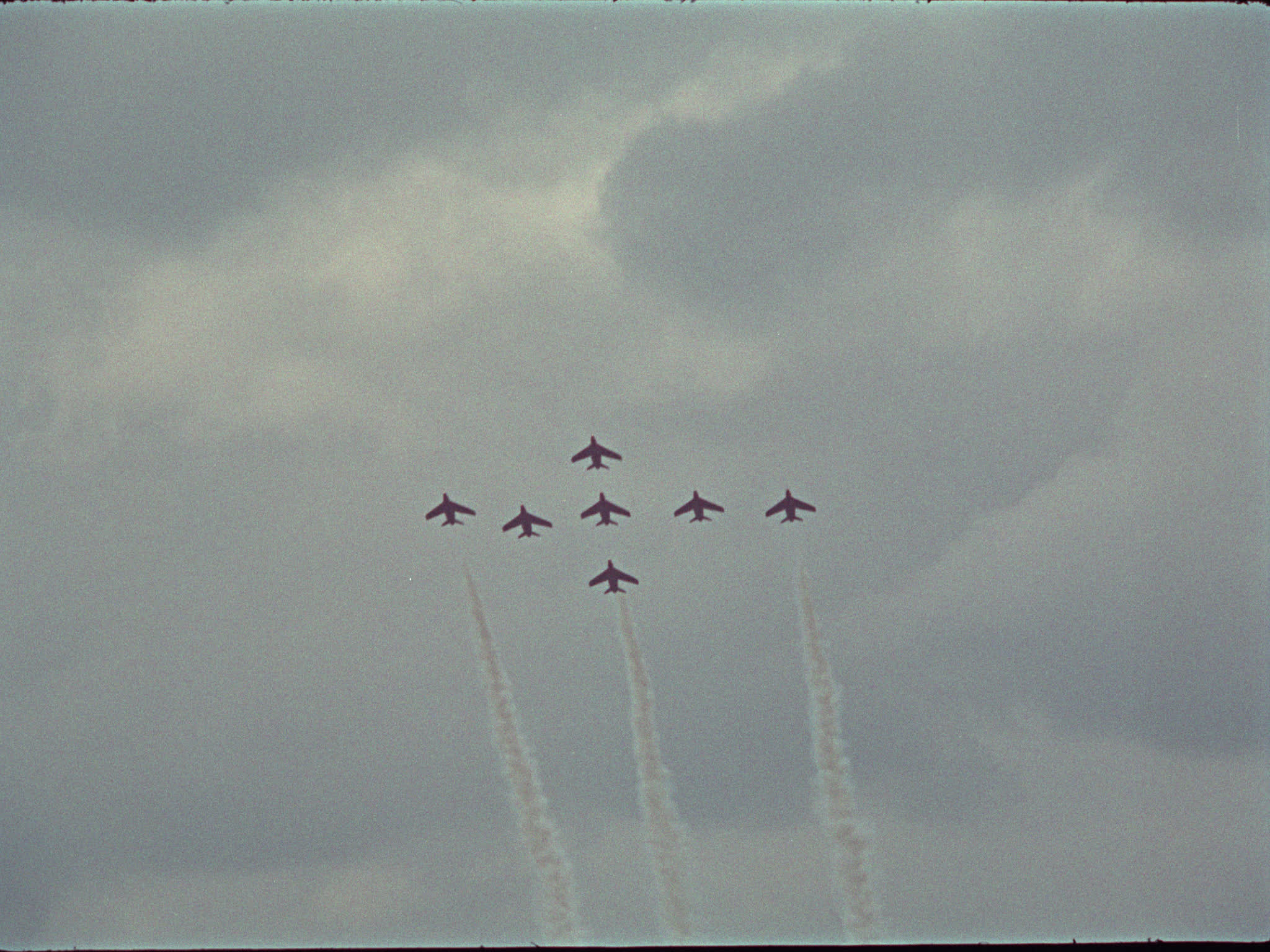 Red Arrows Fly in Formation