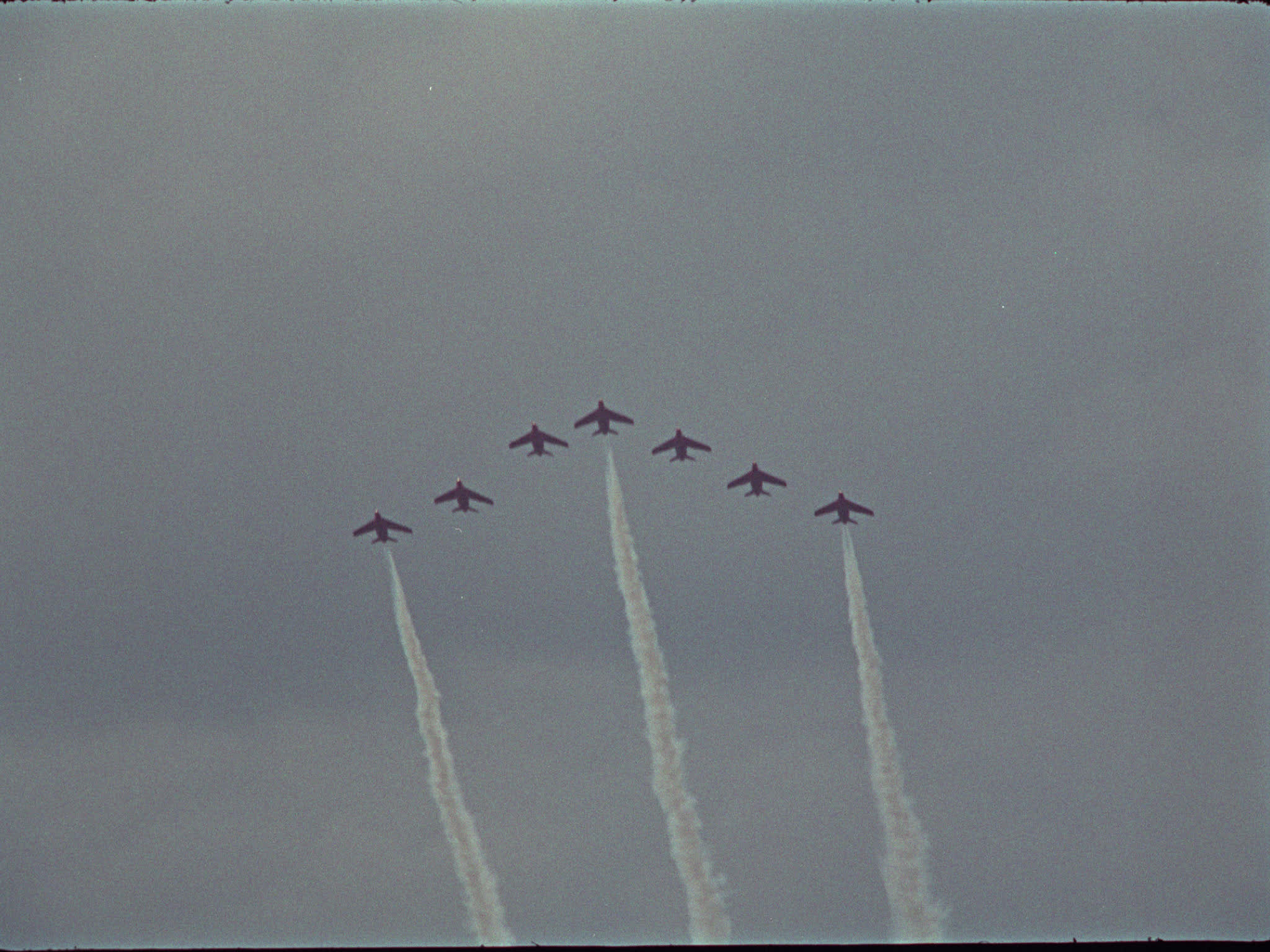 Red Arrows Fly in Formation