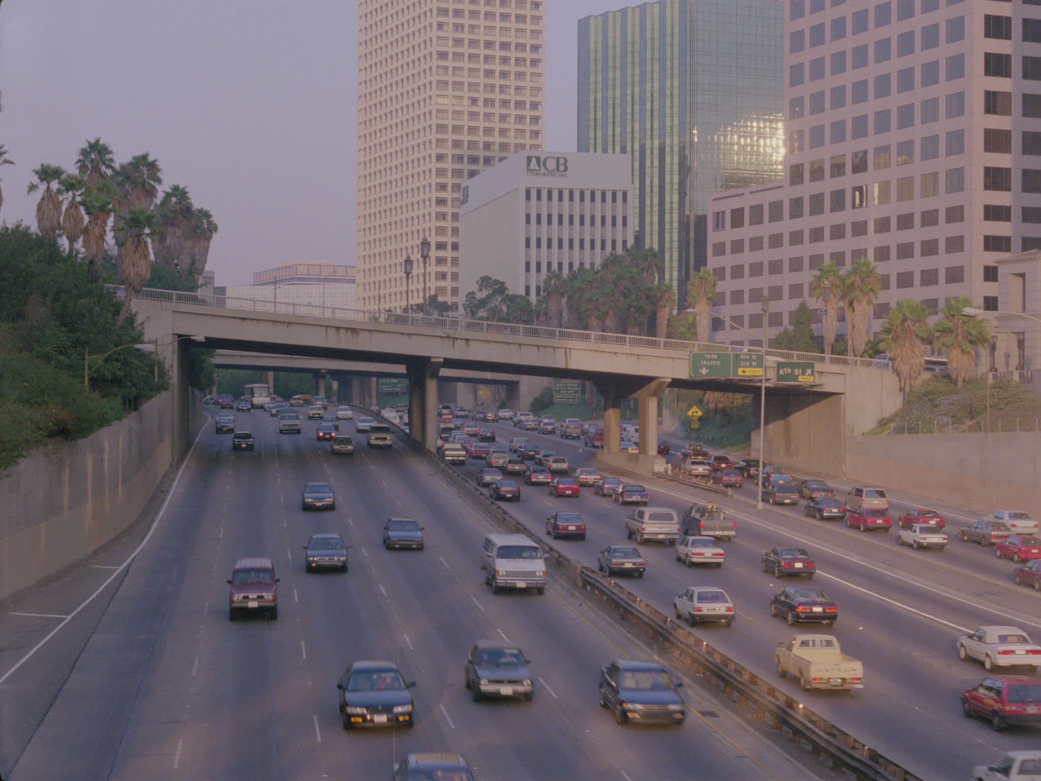 Multi-lane Traffic on the 110