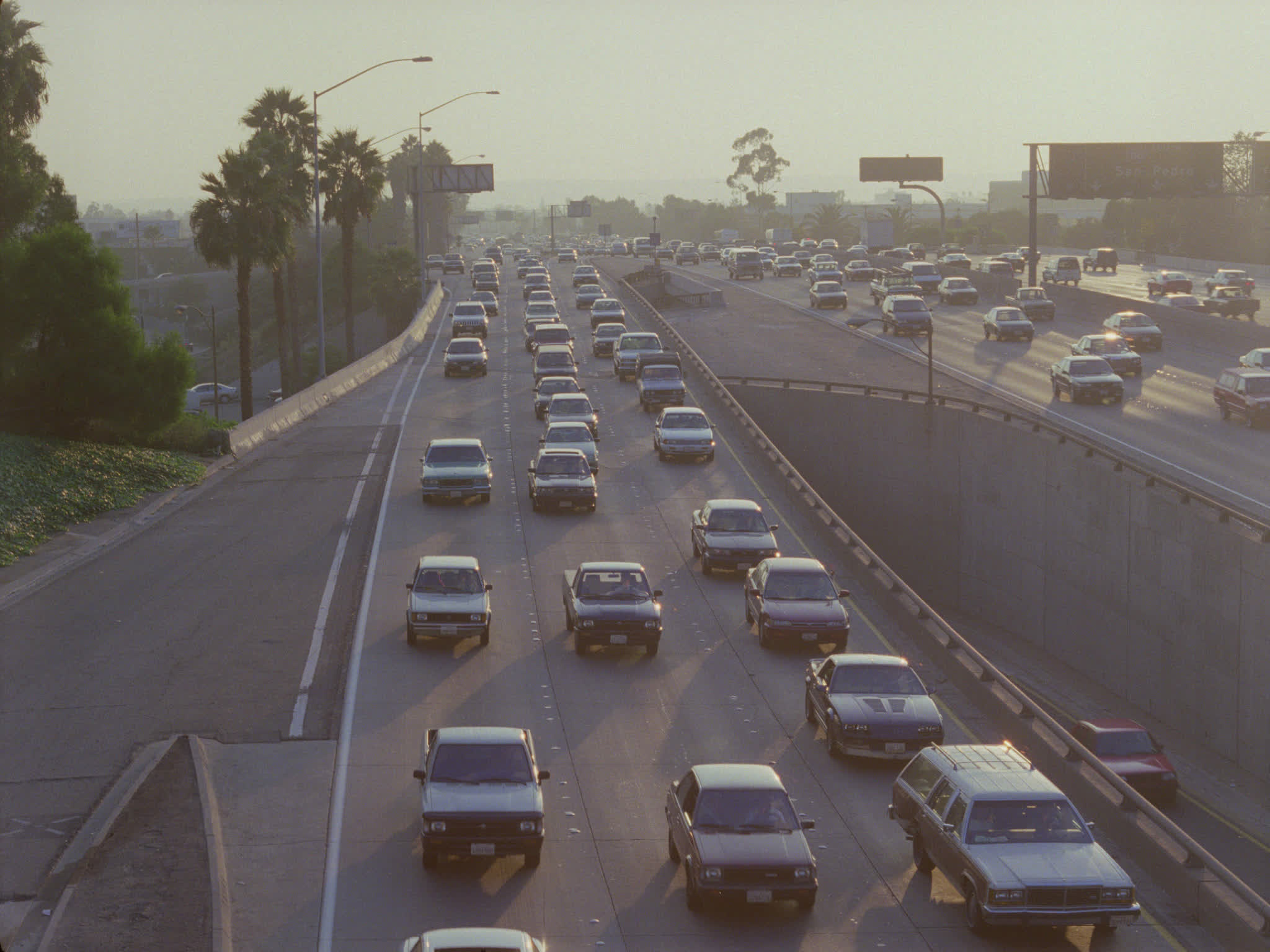 Multilane Traffic on the 110