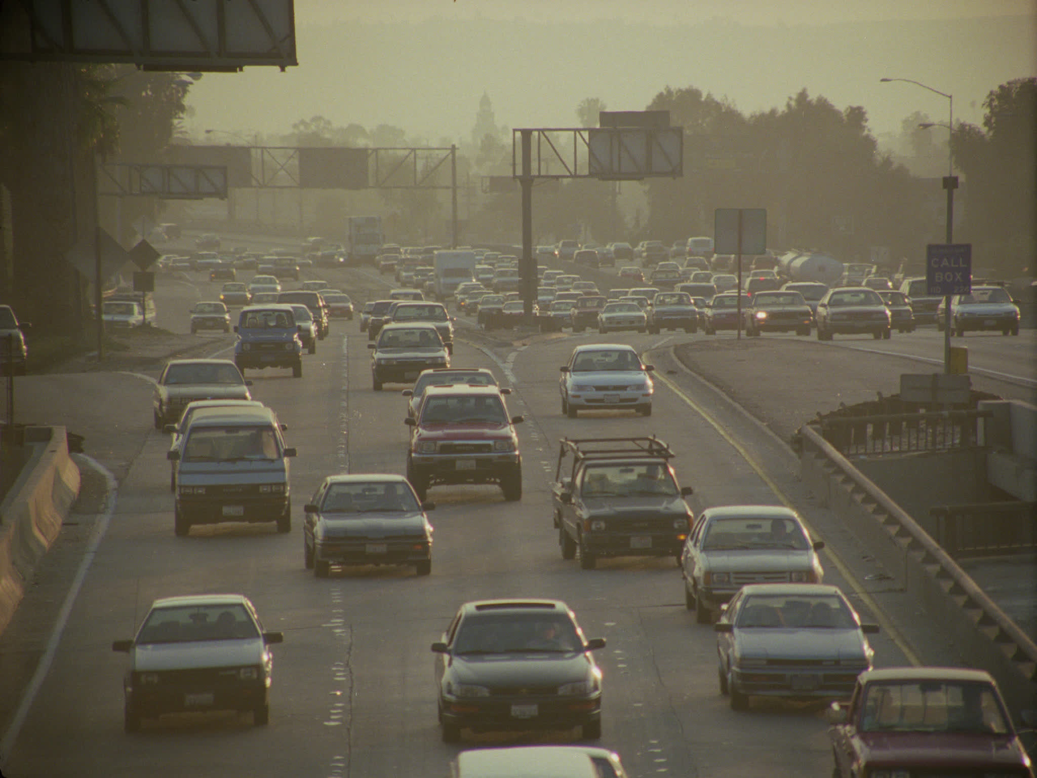 Multilane Traffic on the 110