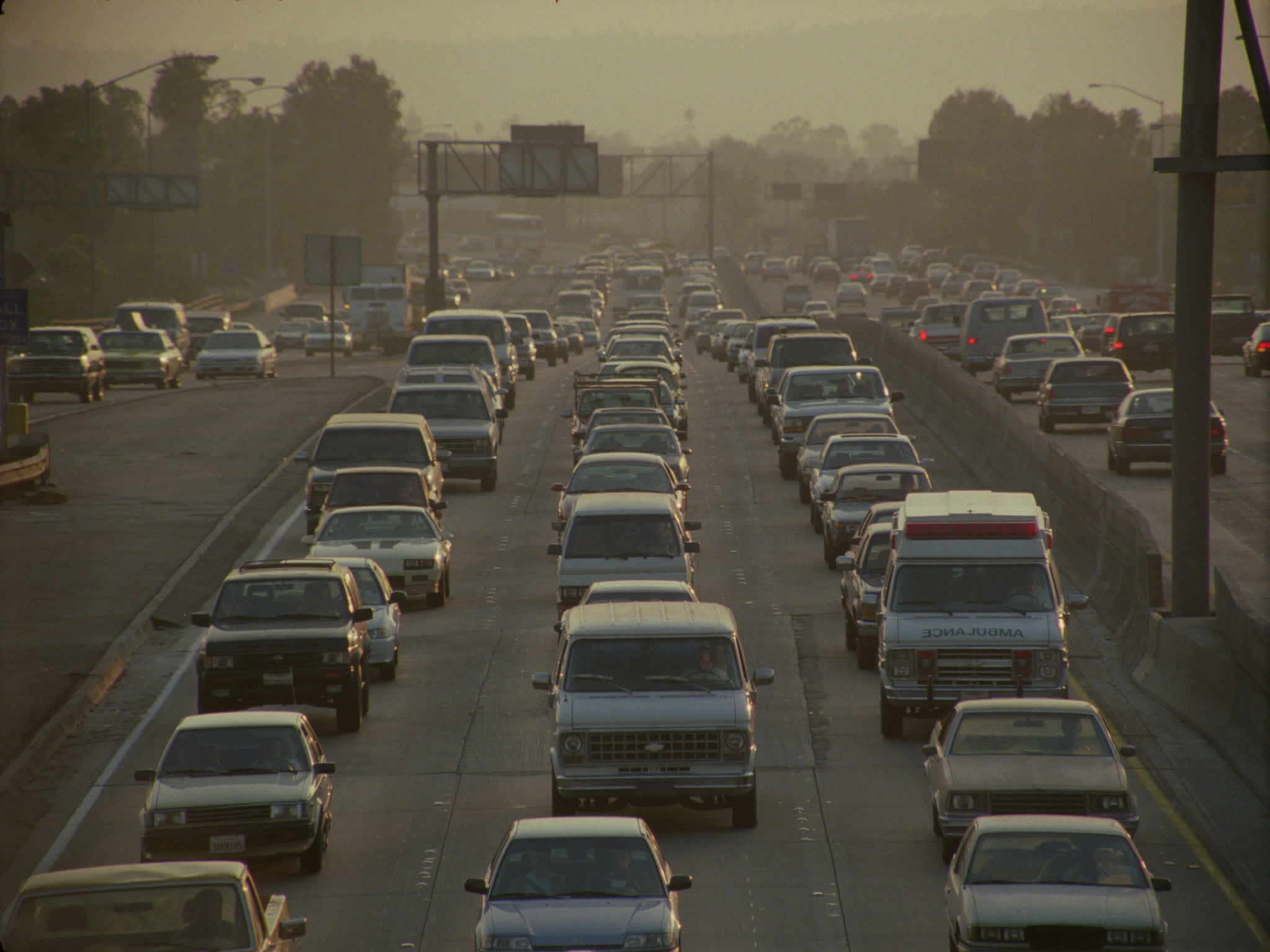 Multi-lane Traffic on the 110