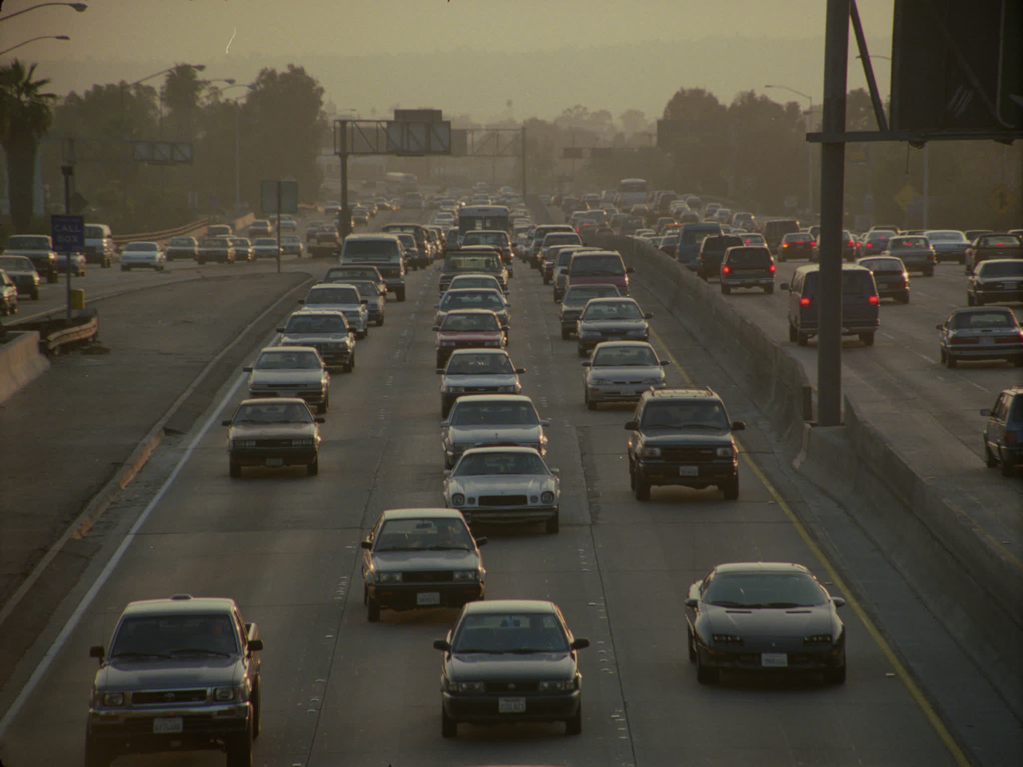 Multi-lane Traffic on the 110