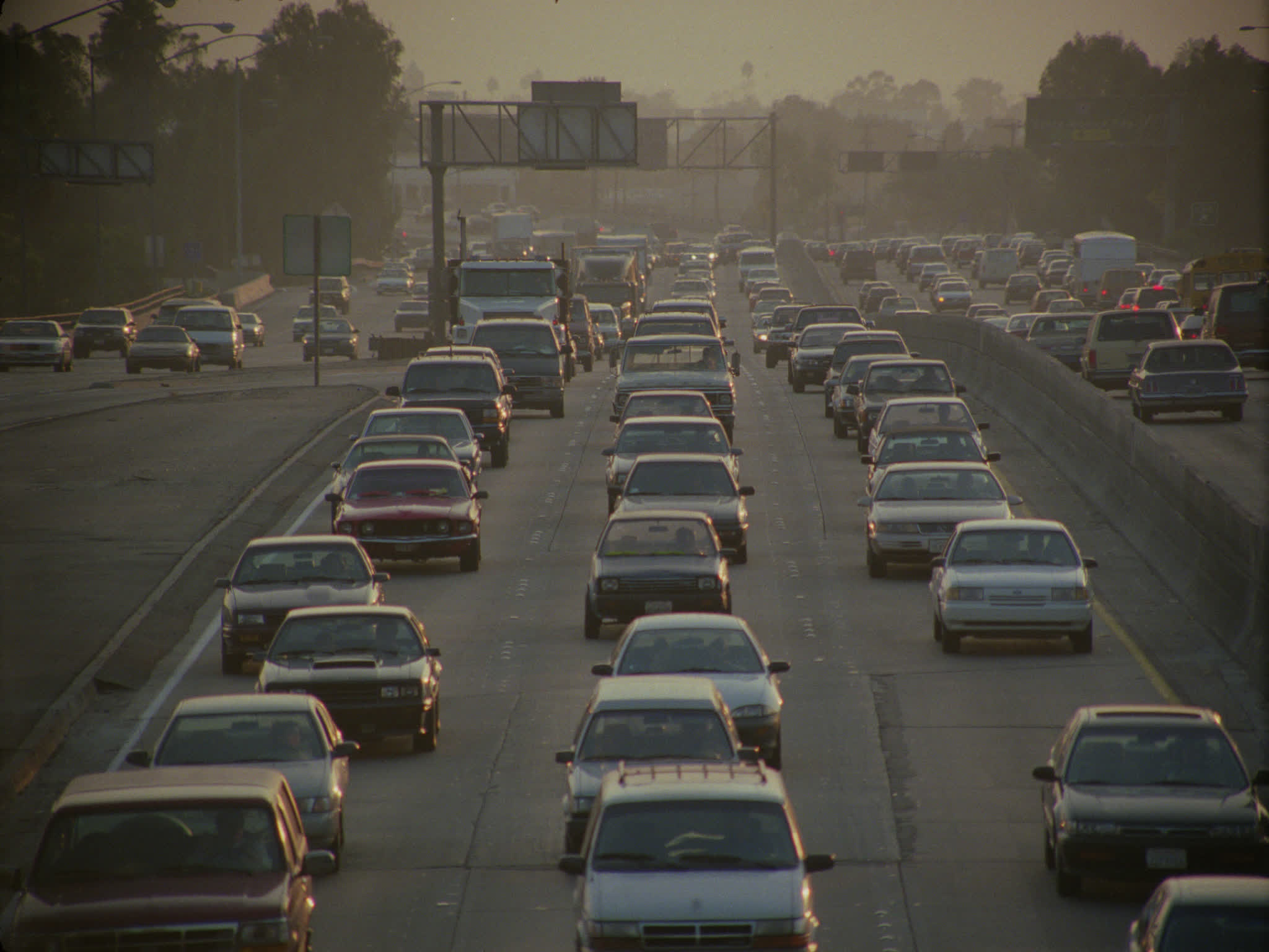 Multi-lane Traffic on the 110