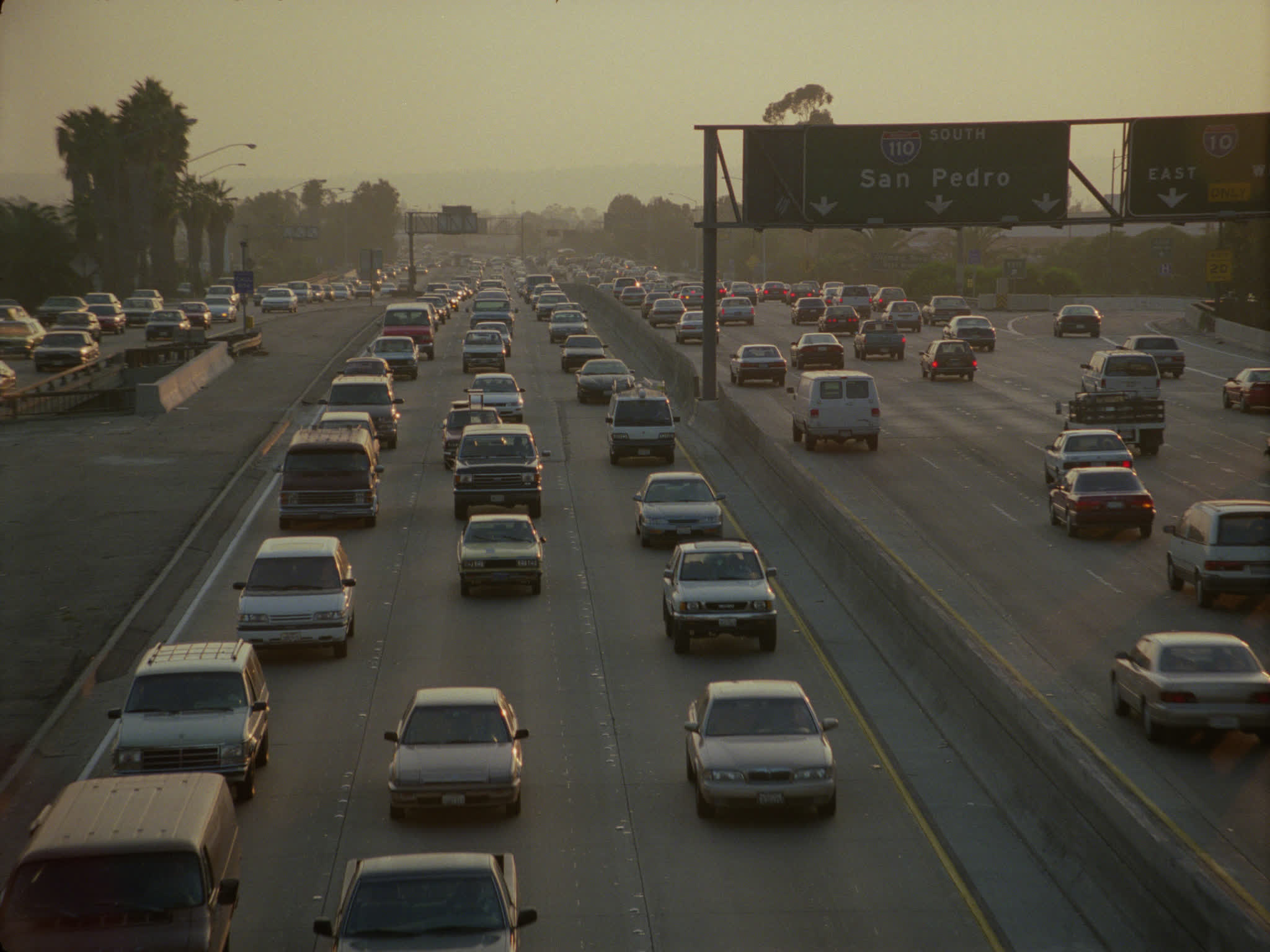 Multilane Traffic on the 110