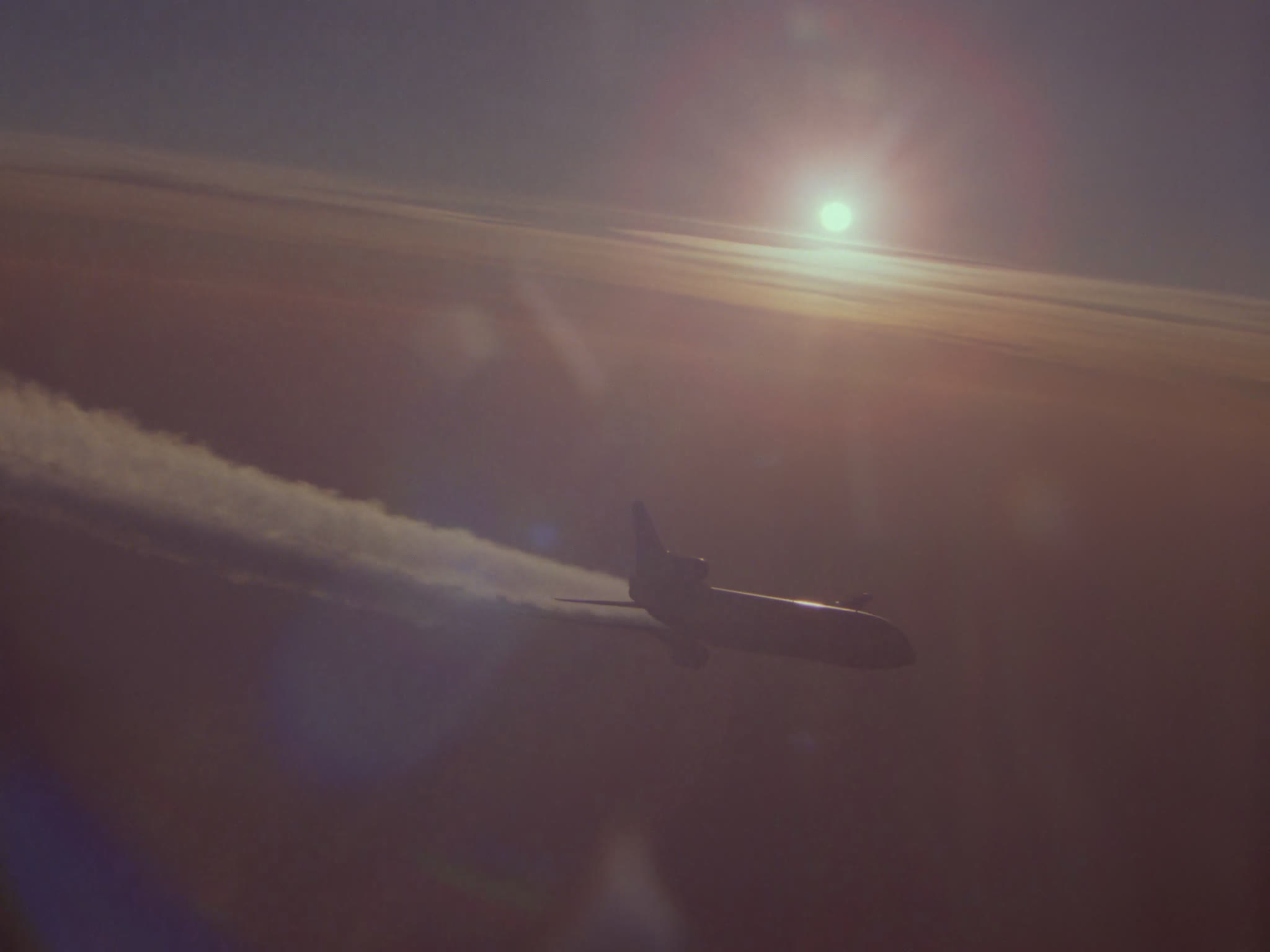 Tristar Plane in Flight