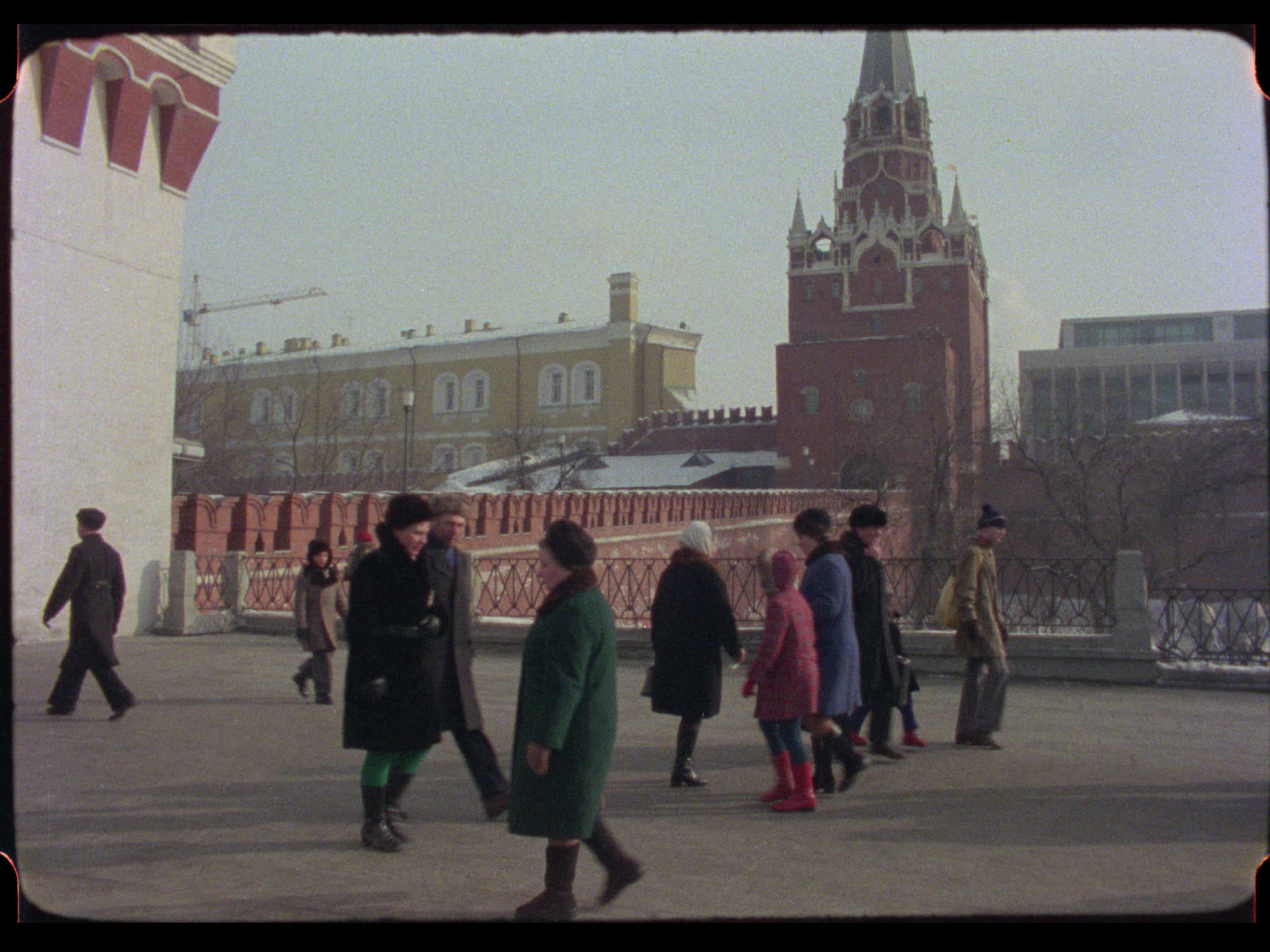 Pedestrians by Troitskaya Tower