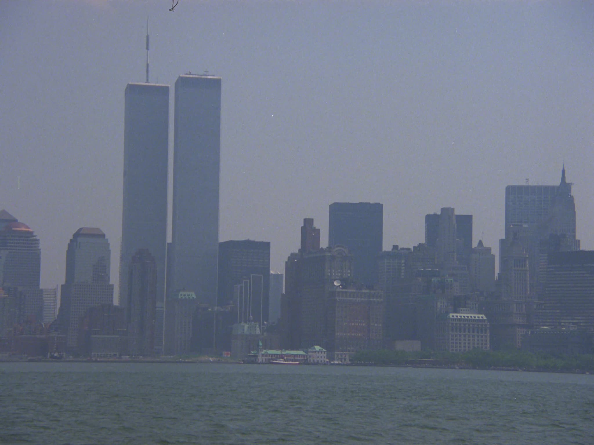 Twin Towers and Manhattan