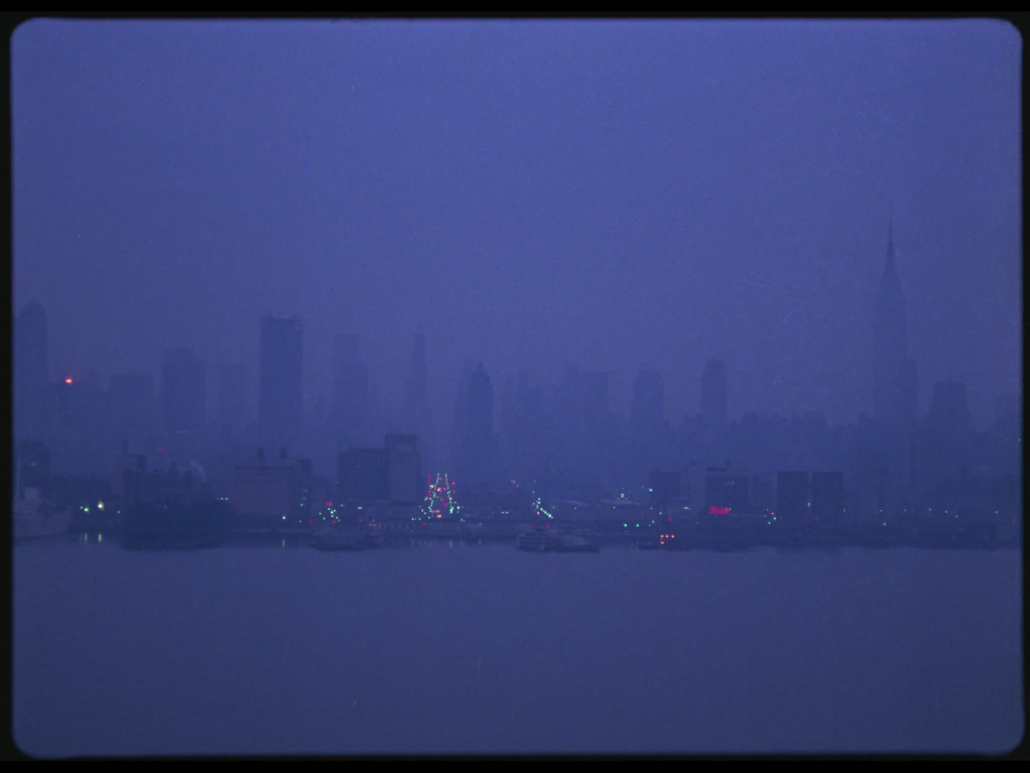 Misty Manhattan Skyline and Cruise Terminal