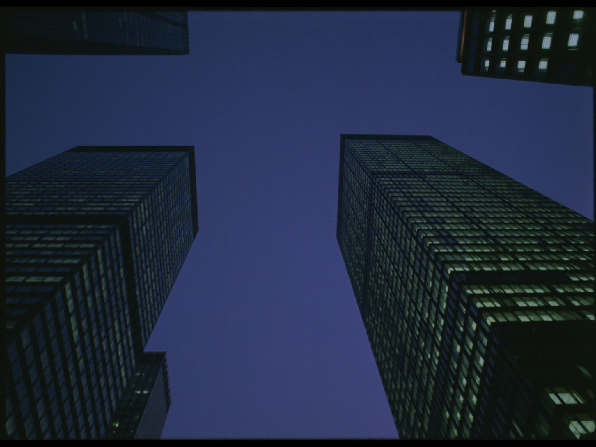 New York Skyscrapers From Below