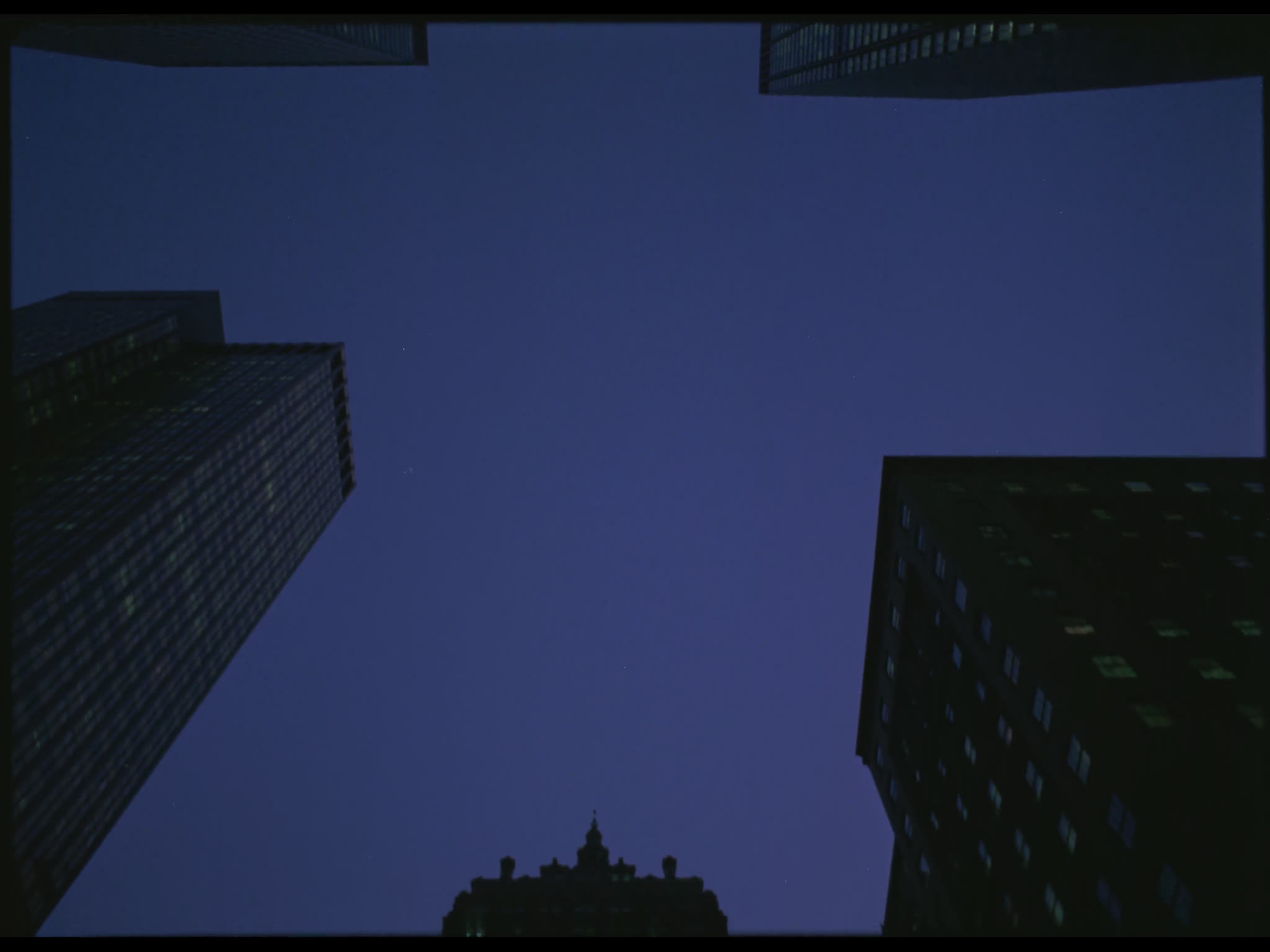 New York Skyscrapers From Below