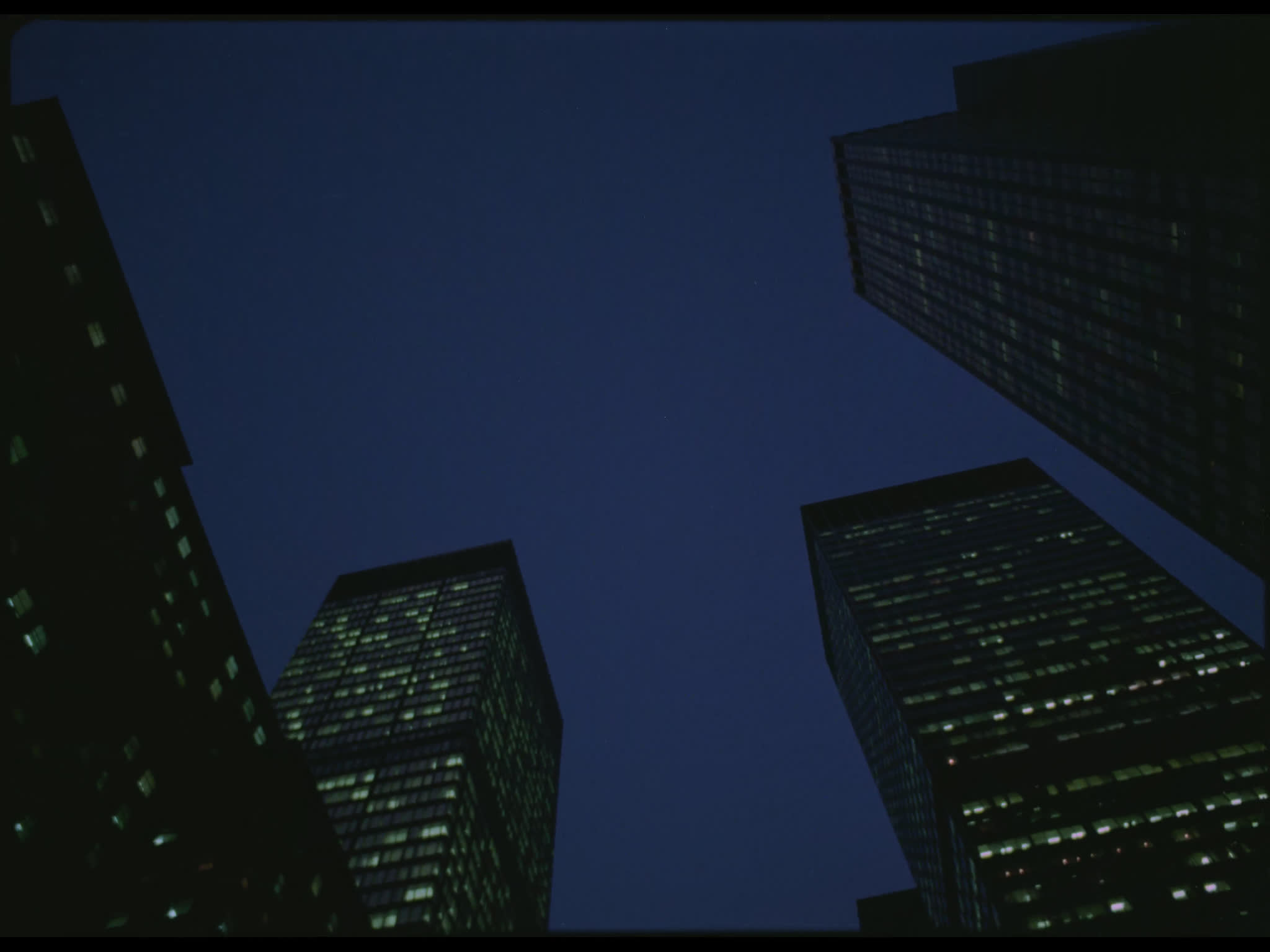 New York Skyscrapers From Below