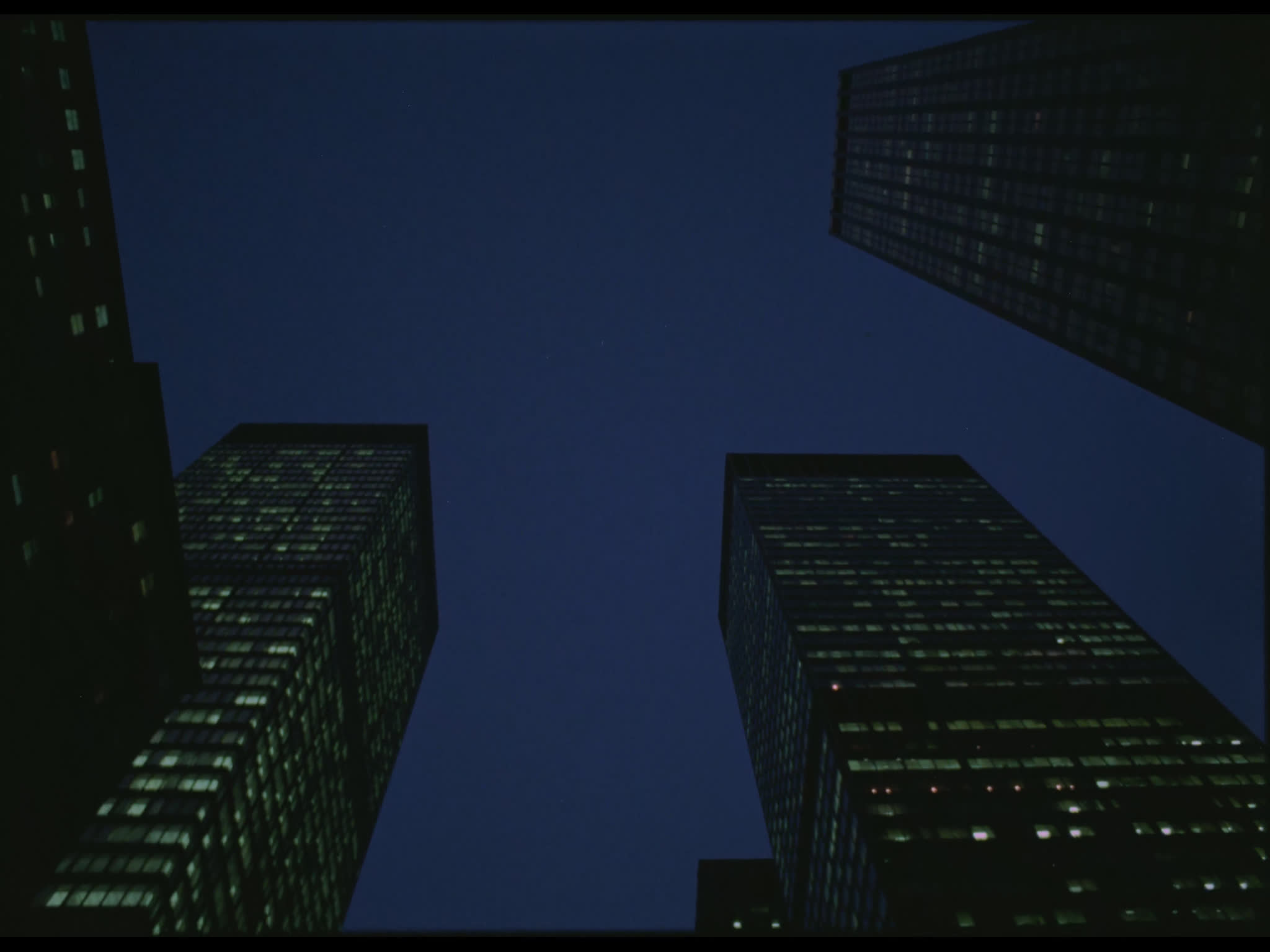 New York Skyscrapers From Below