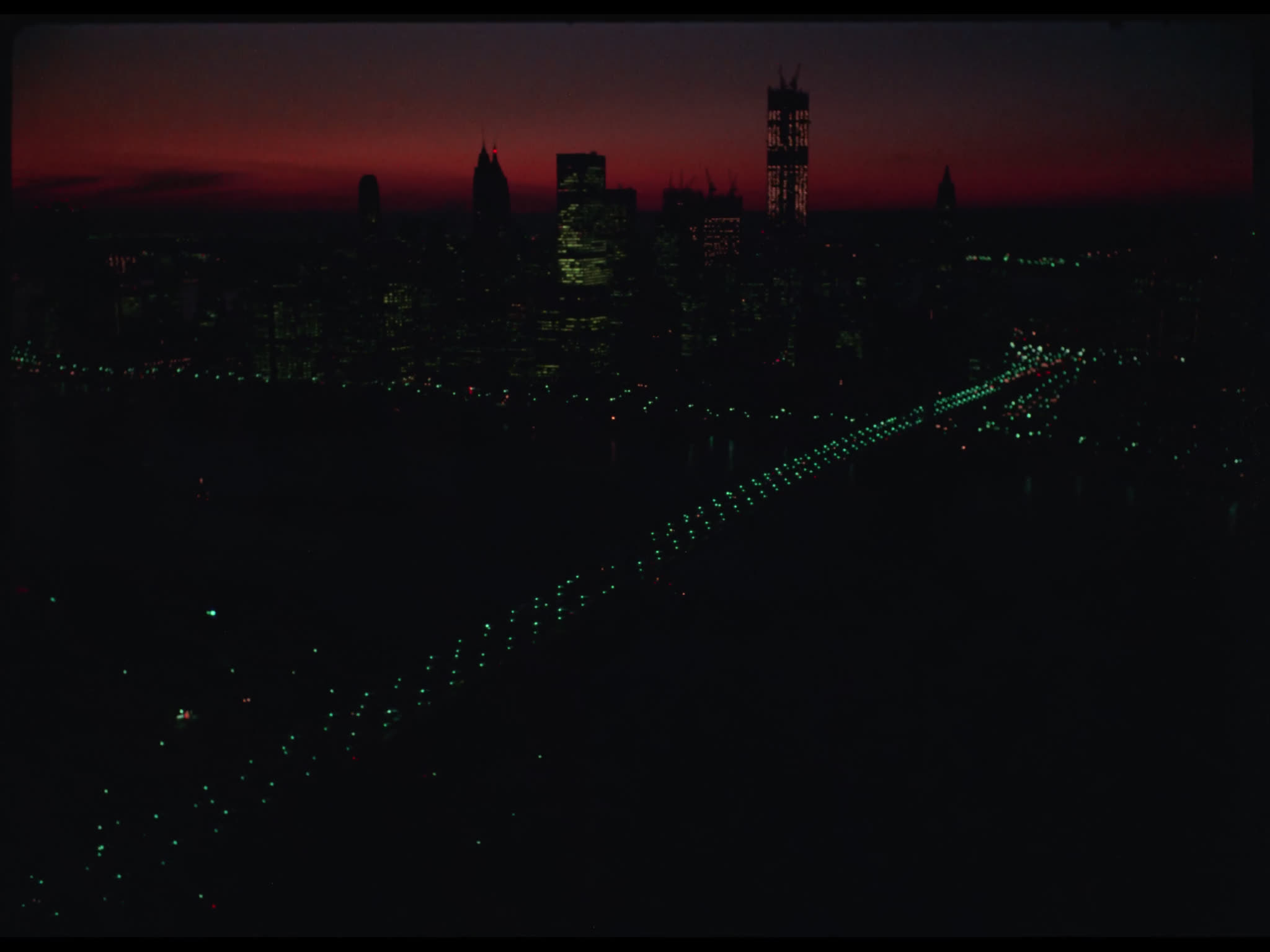 New York City by Helicopter at Night