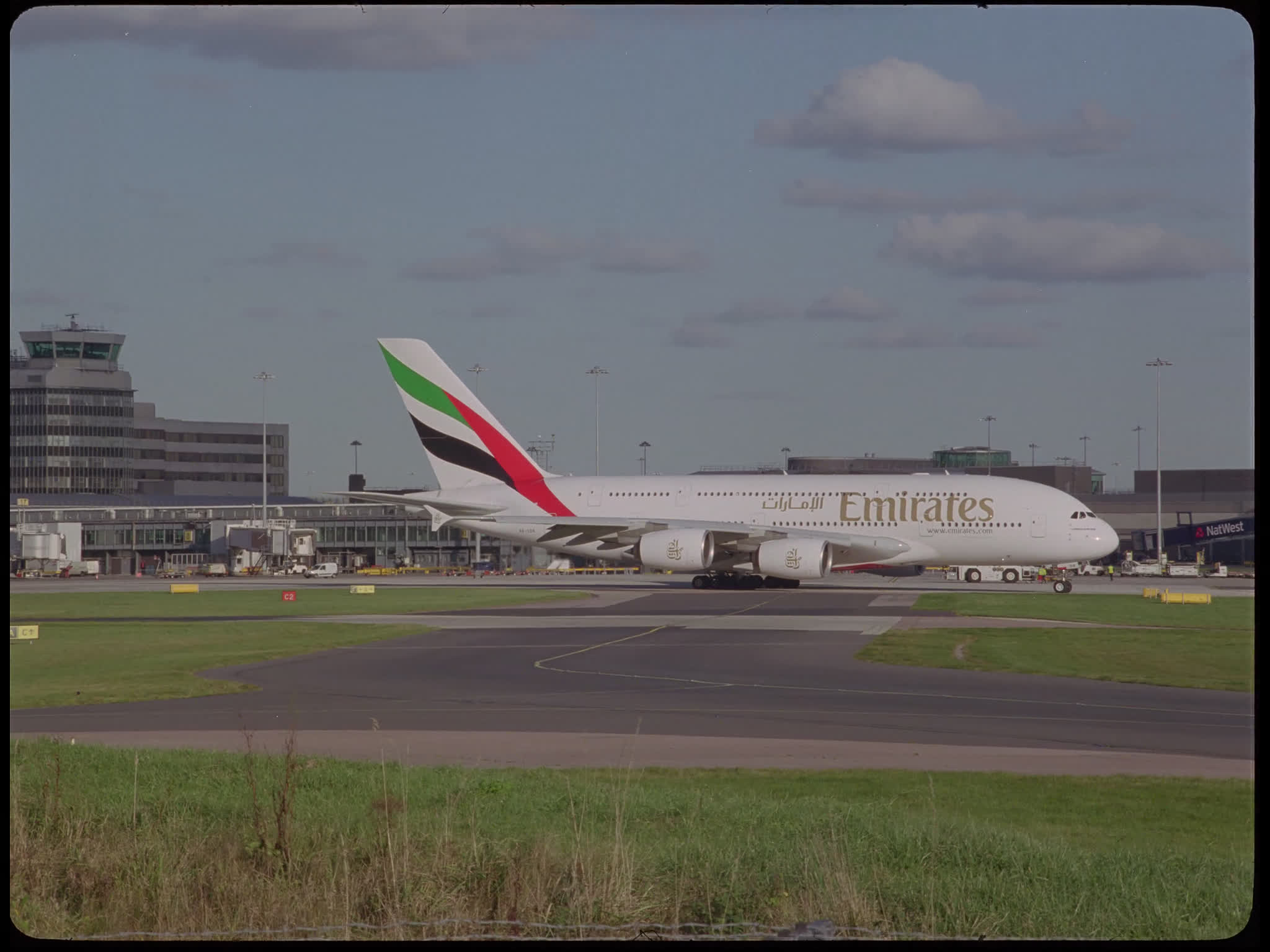 Emirates Airbus A380 Taxiing