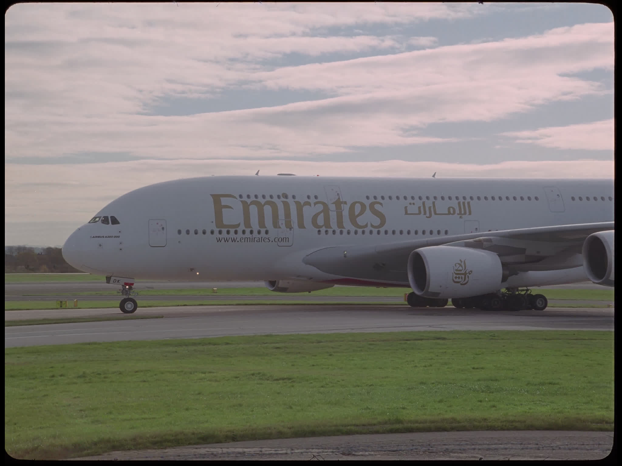 Emirates Airbus A380 Taxiing