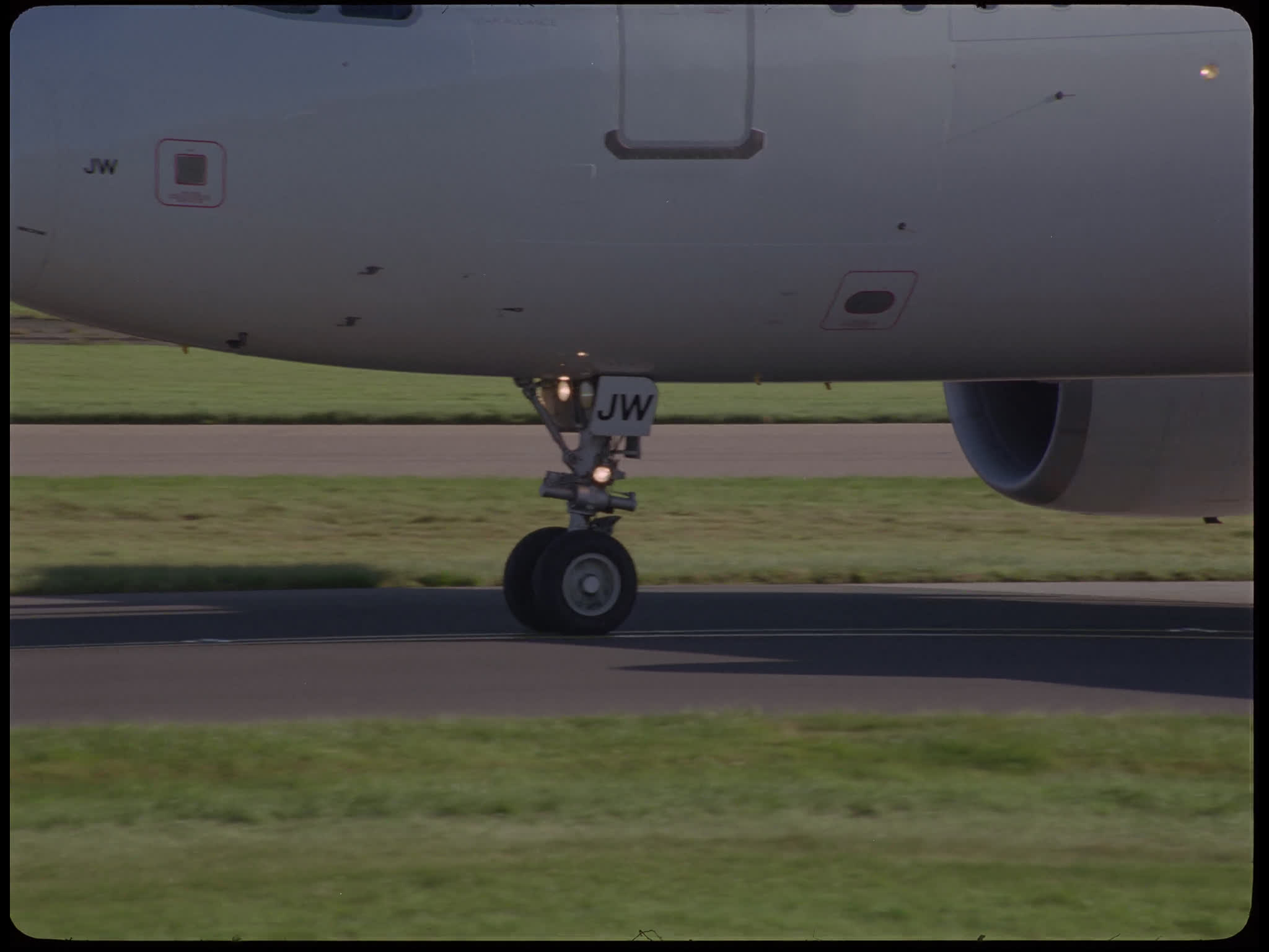 Swissair Airbus A320 as it Taxis Past