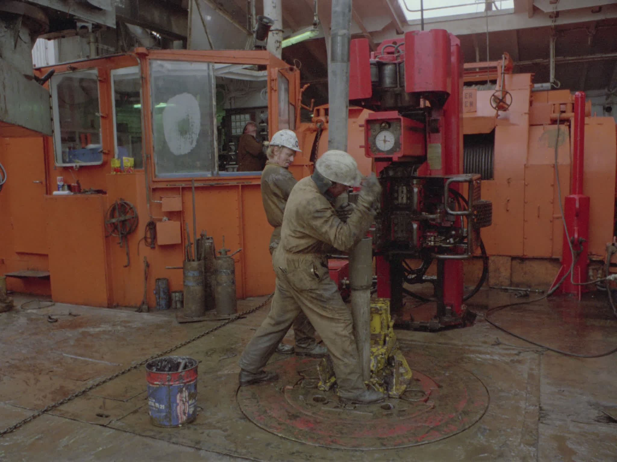 North Sea Oil Rig Activity